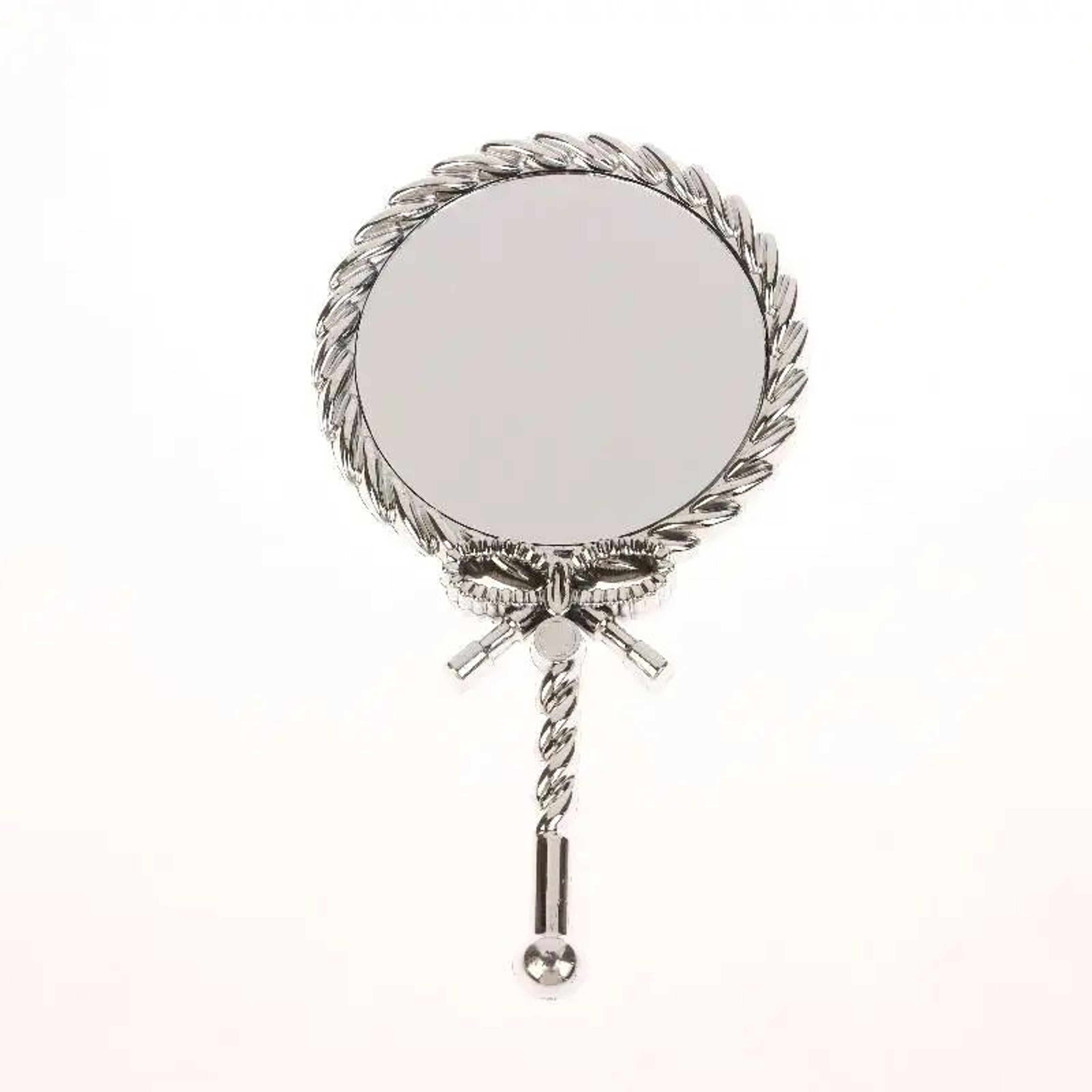 Vintage European Handheld Makeup Mirror Portable Round Cosmetic Vanity Mirror 7