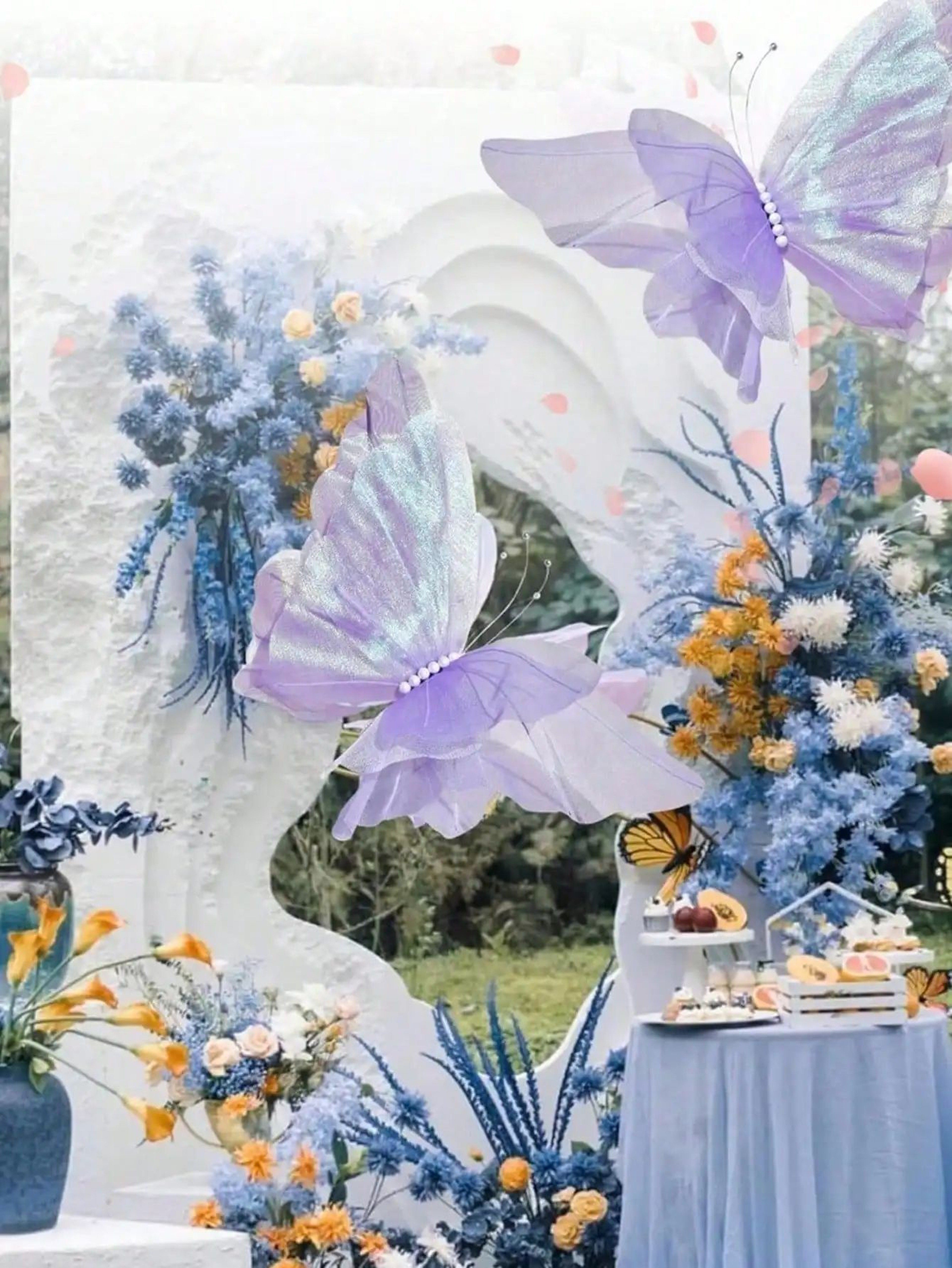 FlutterBloom 3D Butterfly Decorations For Weddings Parties  Photo Backdrops 4