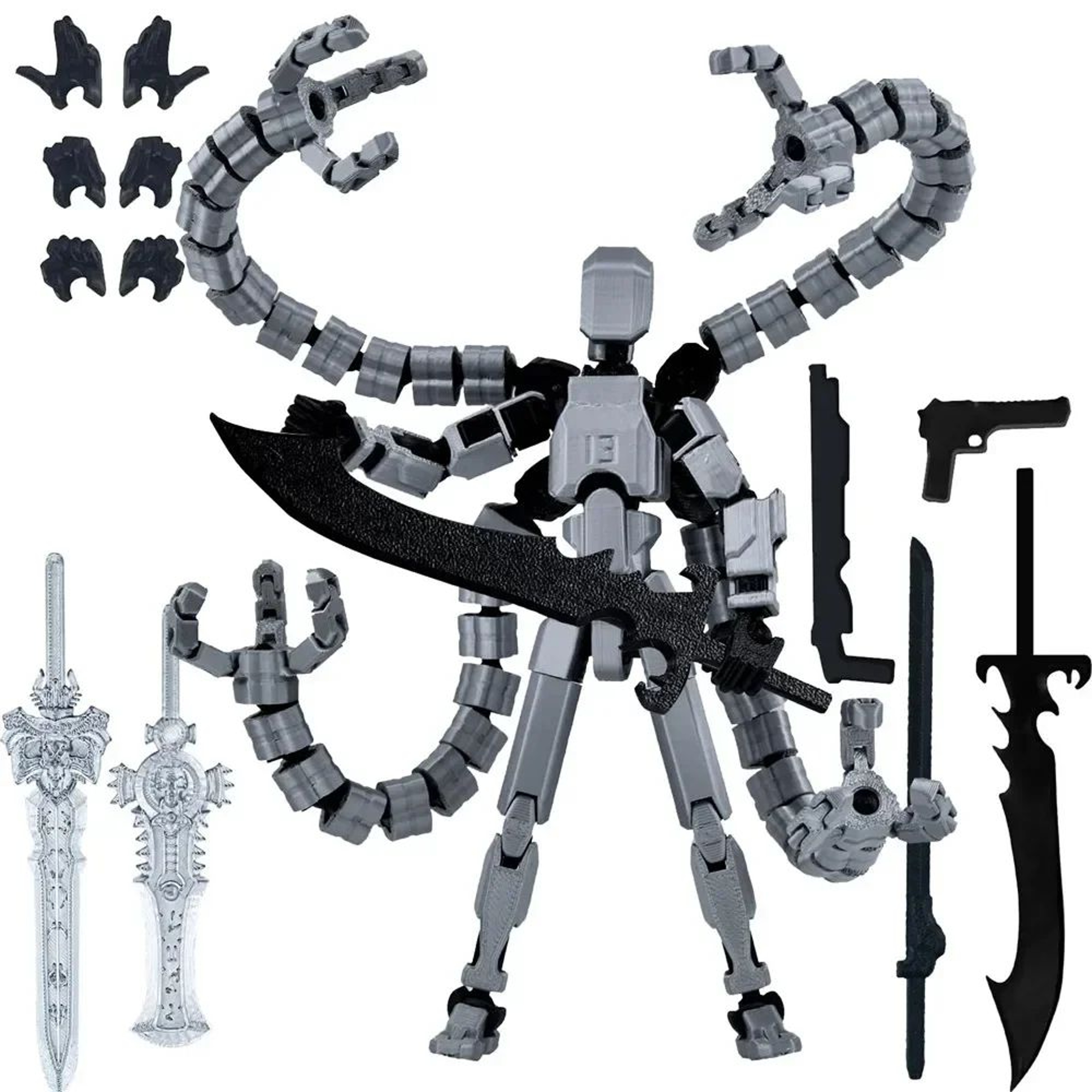 Titan 13 Posable 3D Printed Robot Action Figure 0
