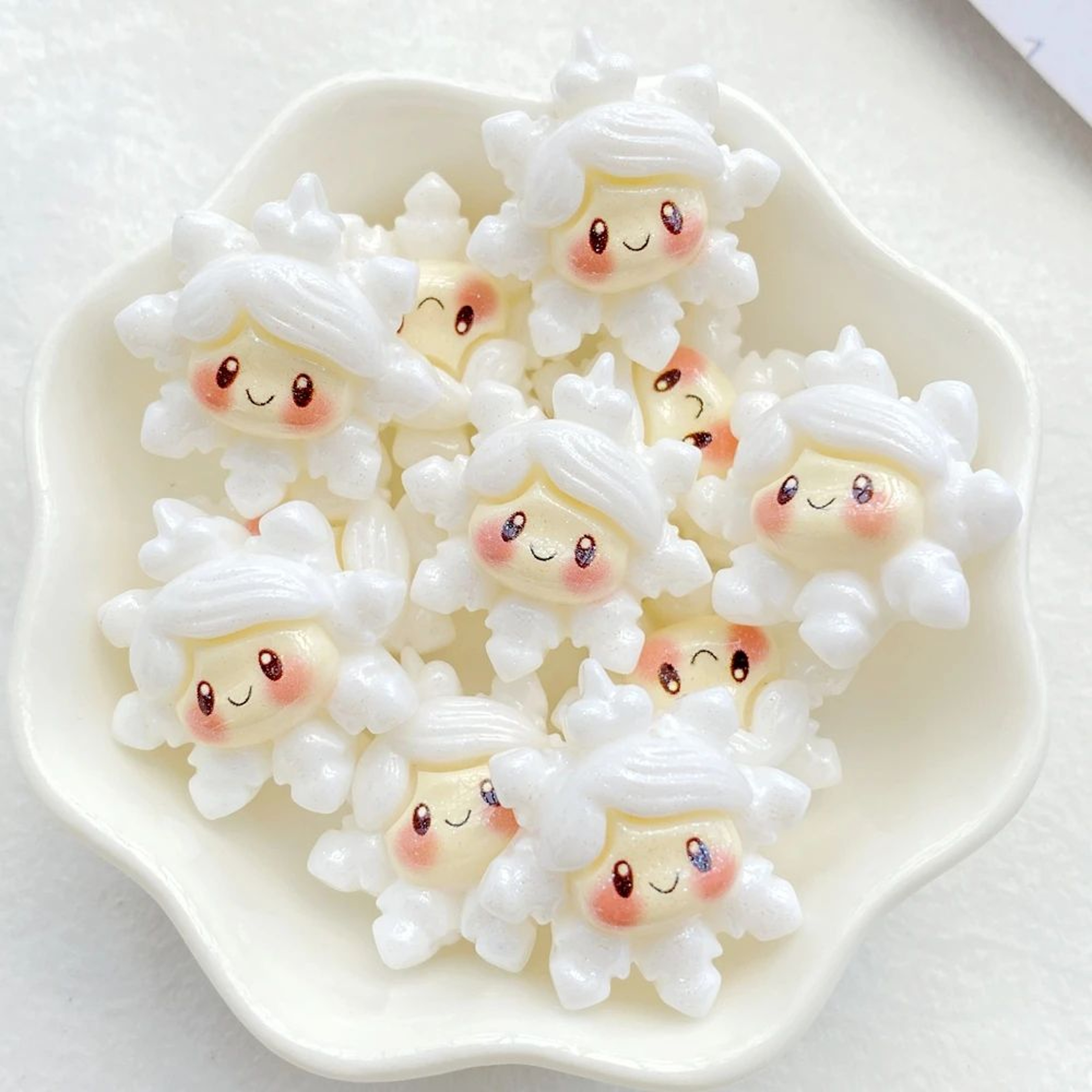 Festive 10Piece Christmas Resin Charms For DIY Crafts And Scrapbooking 12