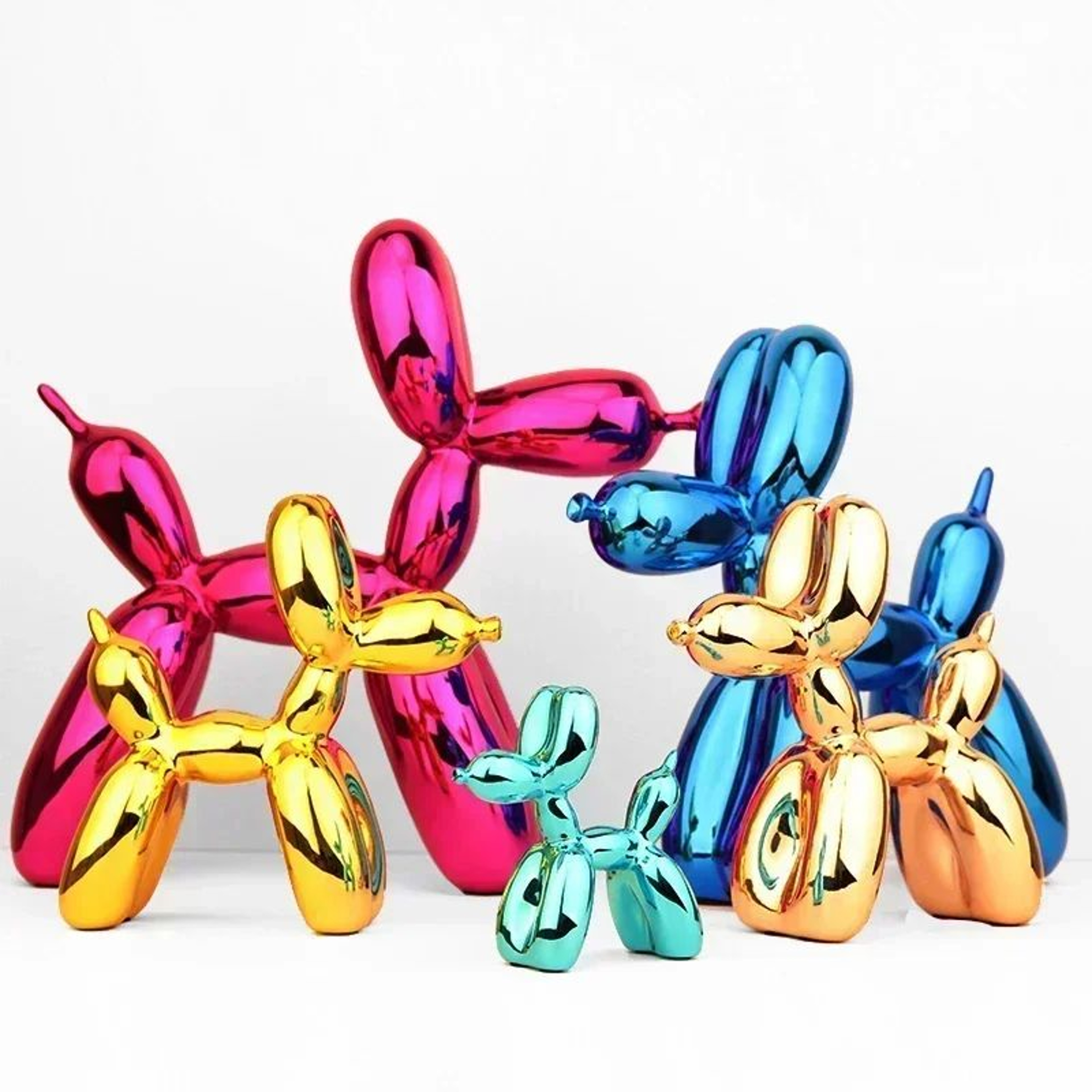 Nordic Resin Balloon Dog Sculpture Modern Home And Office Decor 4