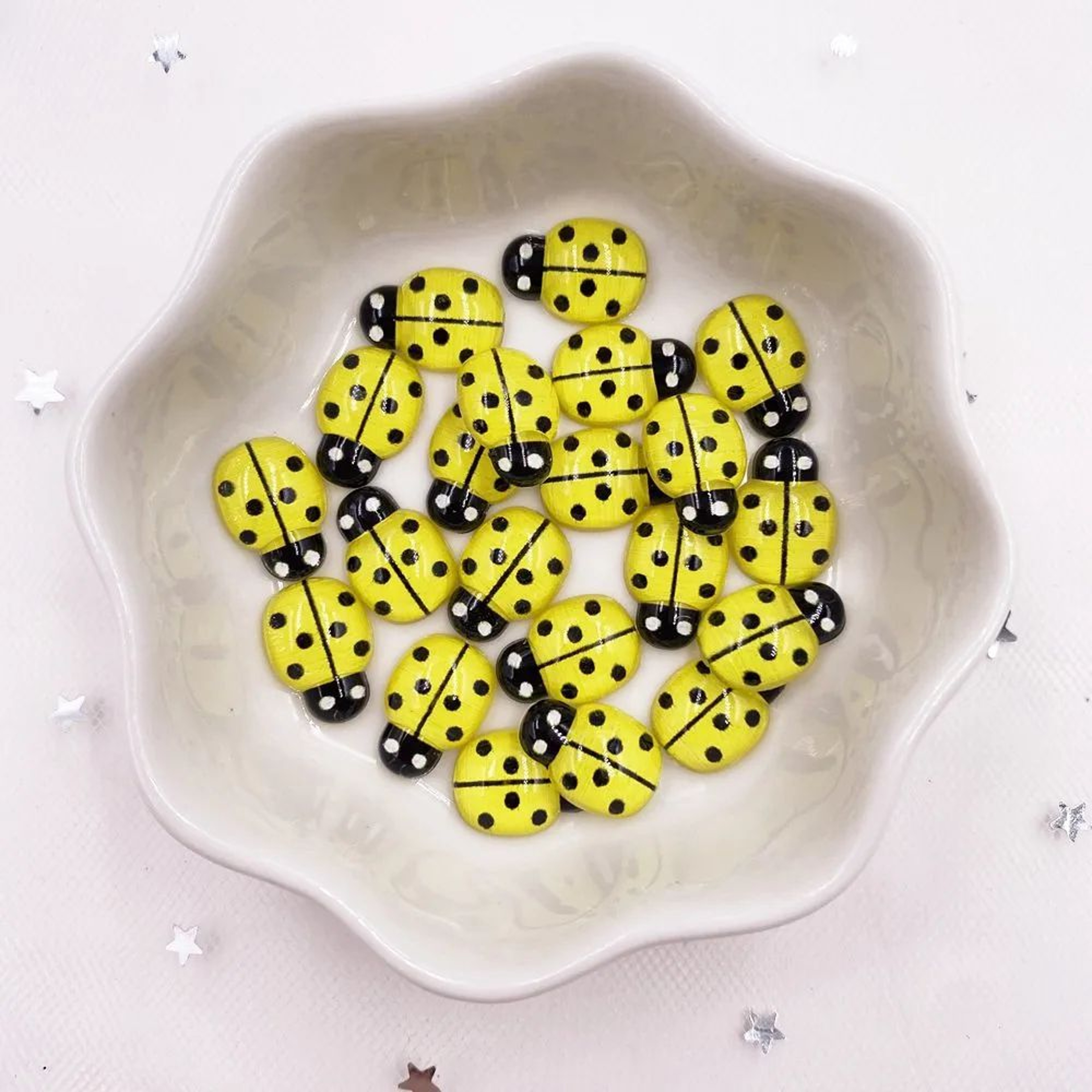 Mini Ladybug Flatback Cabochons 60Piece Resin Craft Embellishments 9