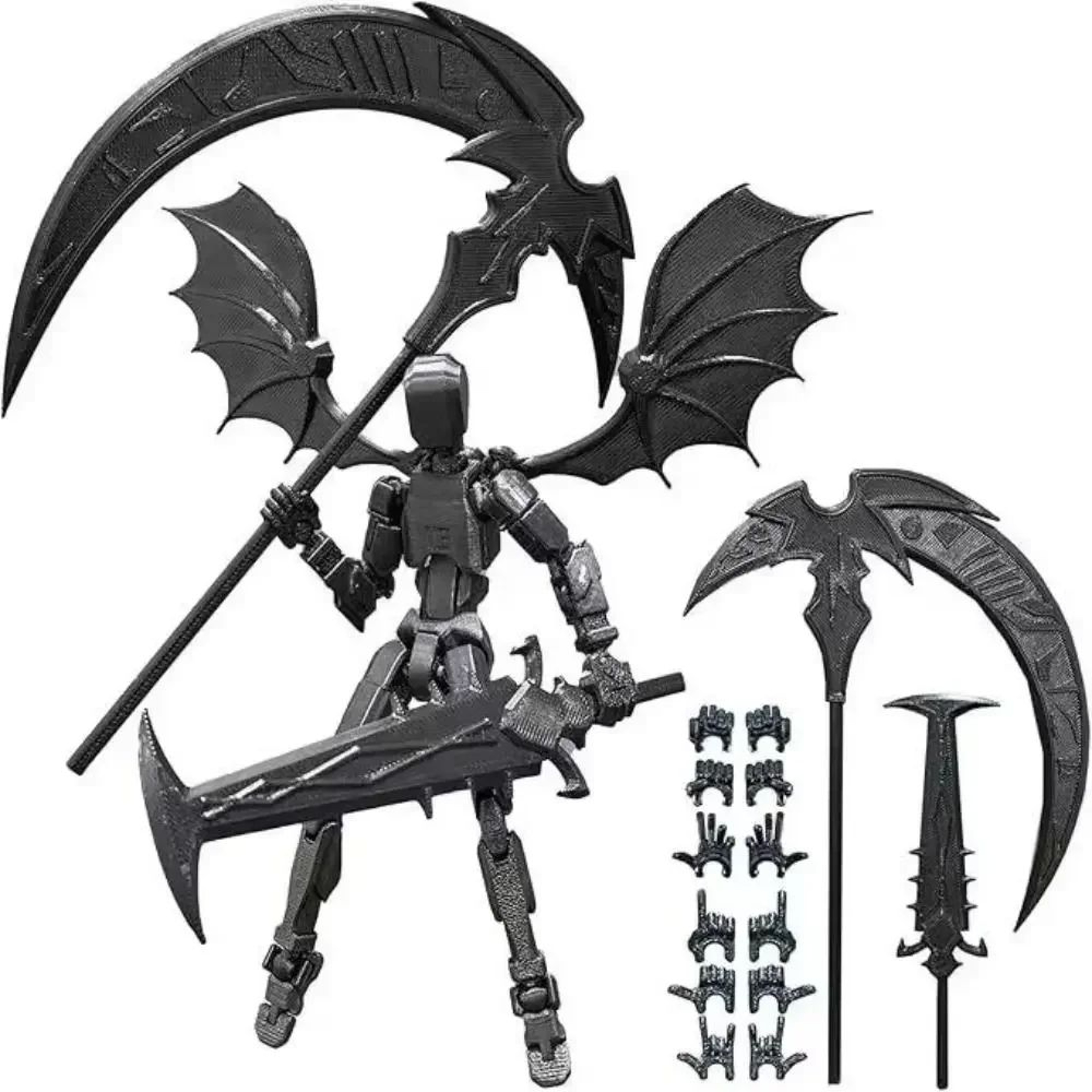 Reaper 13 3D Printed Robot Figure Articulated Desktop Collectible 8