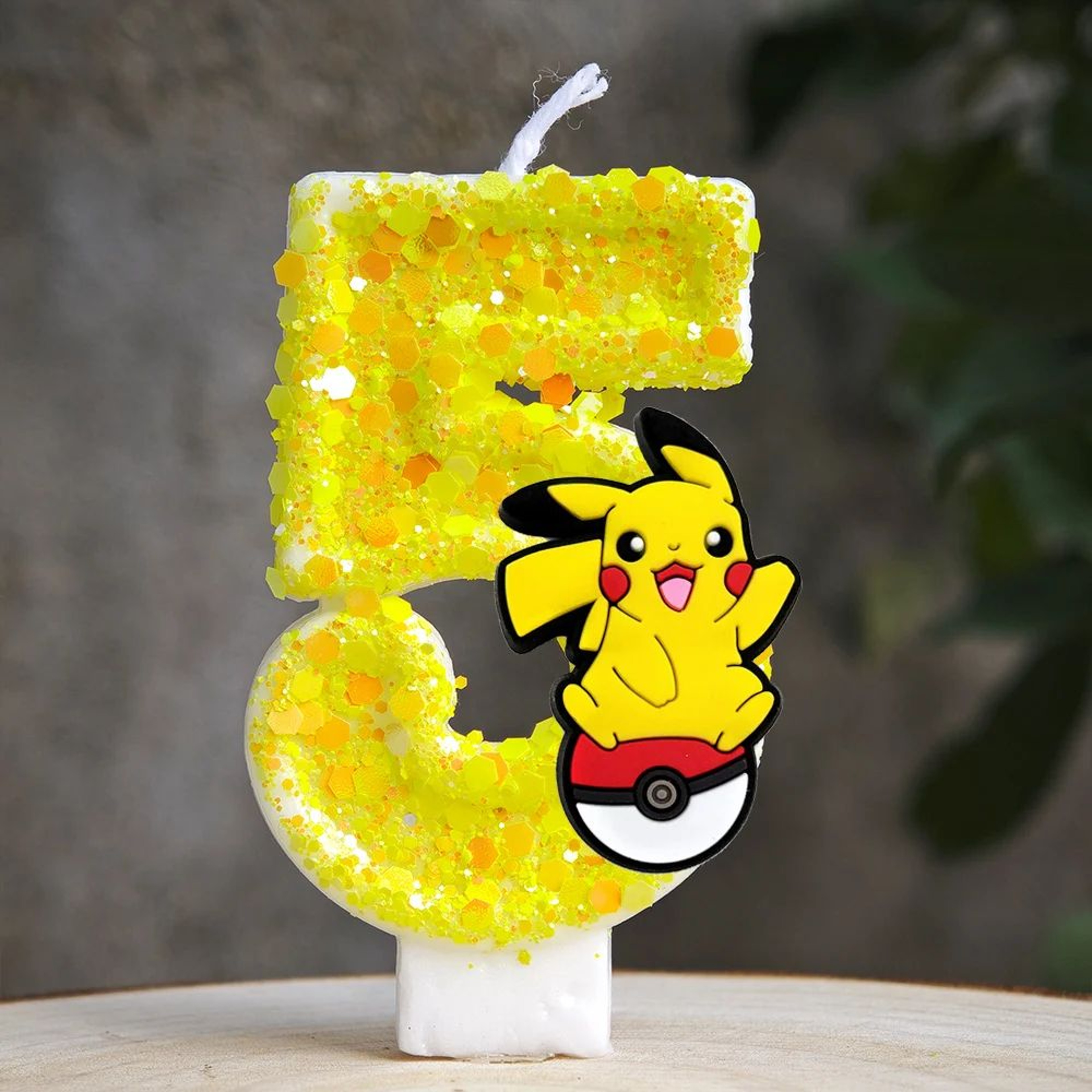 Pikachu Number Birthday Candle For Pokemon Cake Decorations 1