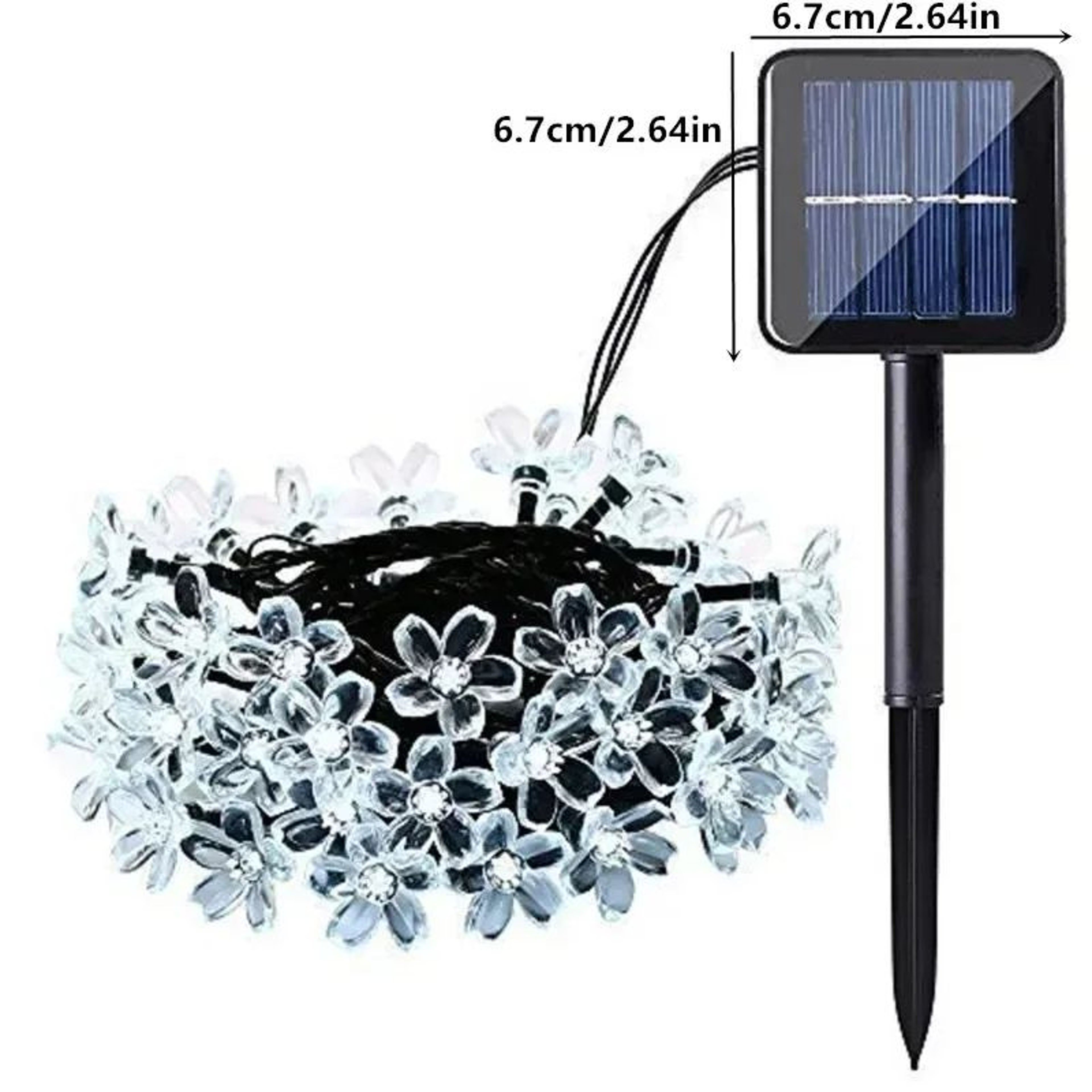LumiBloom Solar Cherry Blossom String Lights – 20 LED Waterproof Garden Fairy Lights – view 7