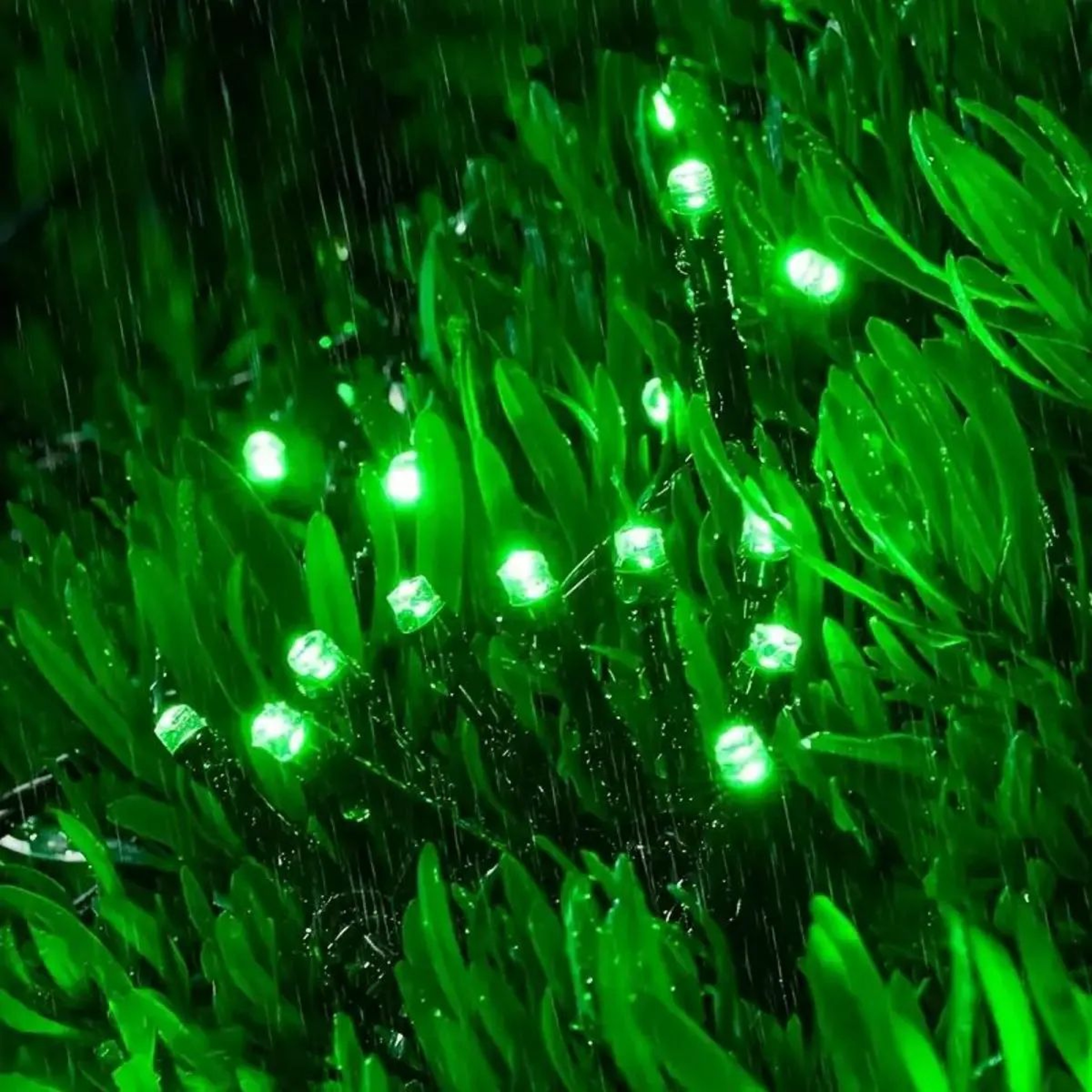 Green Glow Solar String Lights With 8 Modes For Outdoor Decor 1