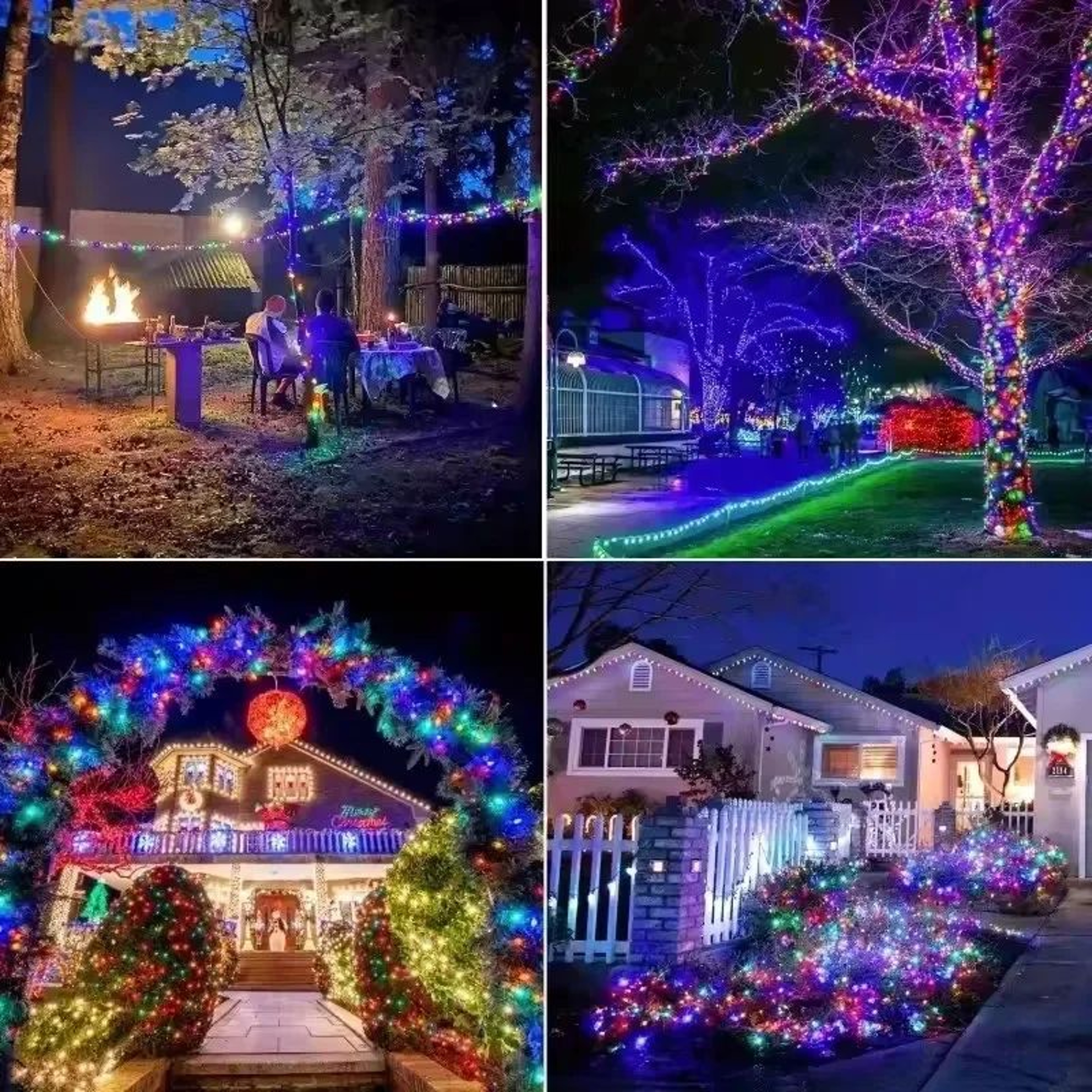 SolarGlow Outdoor Solar String Lights With Waterproof Copper Wire And 8 Lighting Modes 4