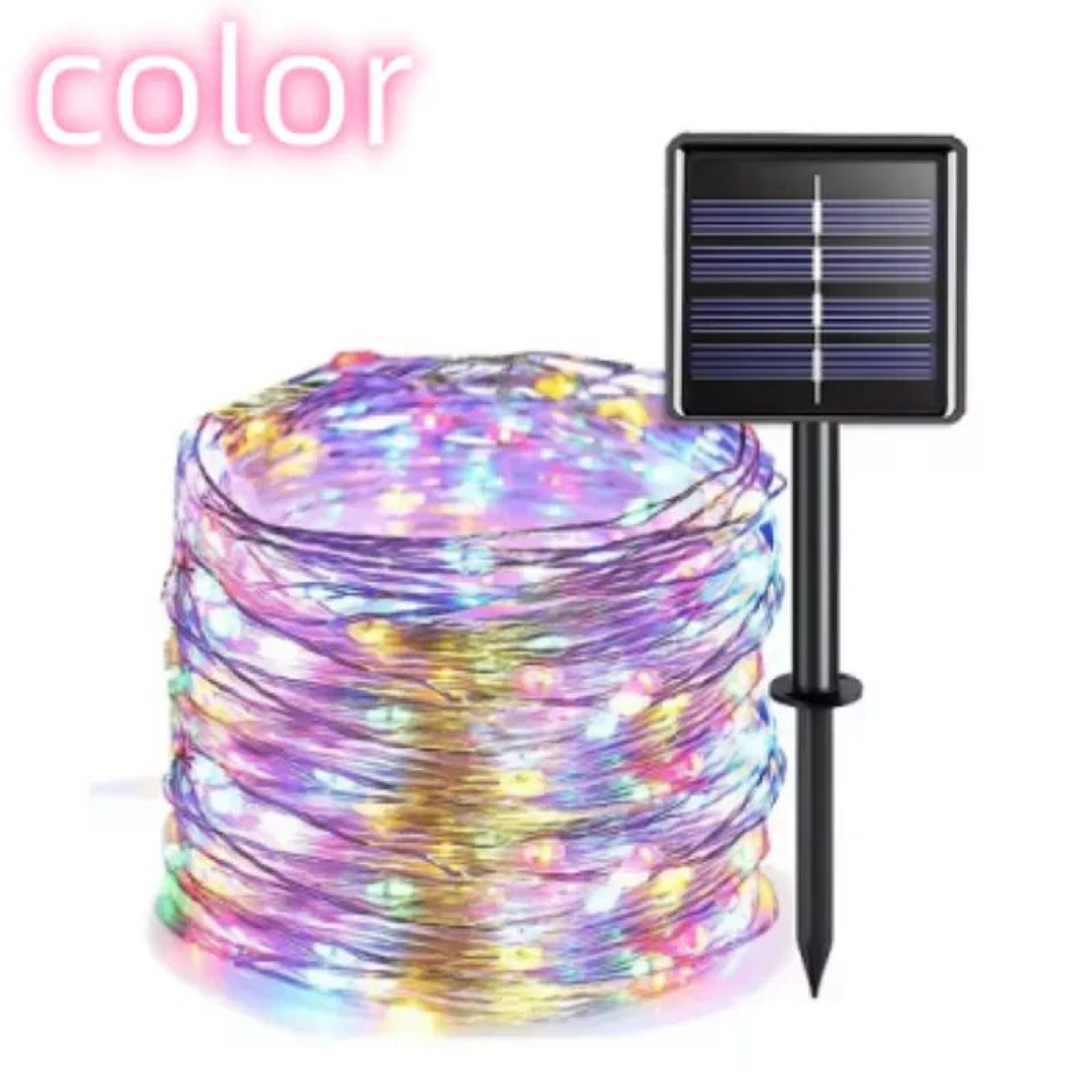 SolarGlow Outdoor Solar String Lights With Waterproof Copper Wire And 8 Lighting Modes 7
