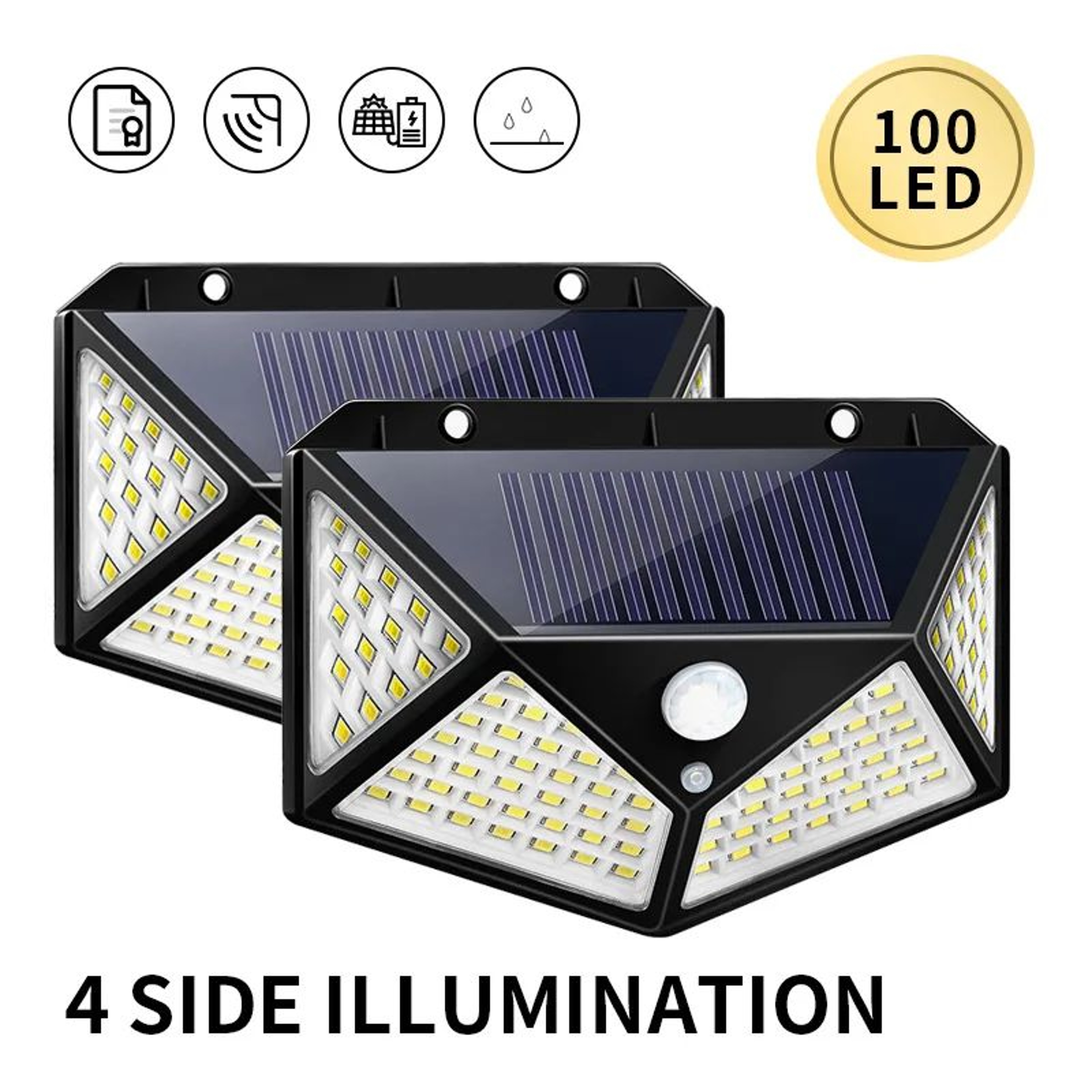 LumaGuard 100 LED Solar Motion Sensor Wall Light 7