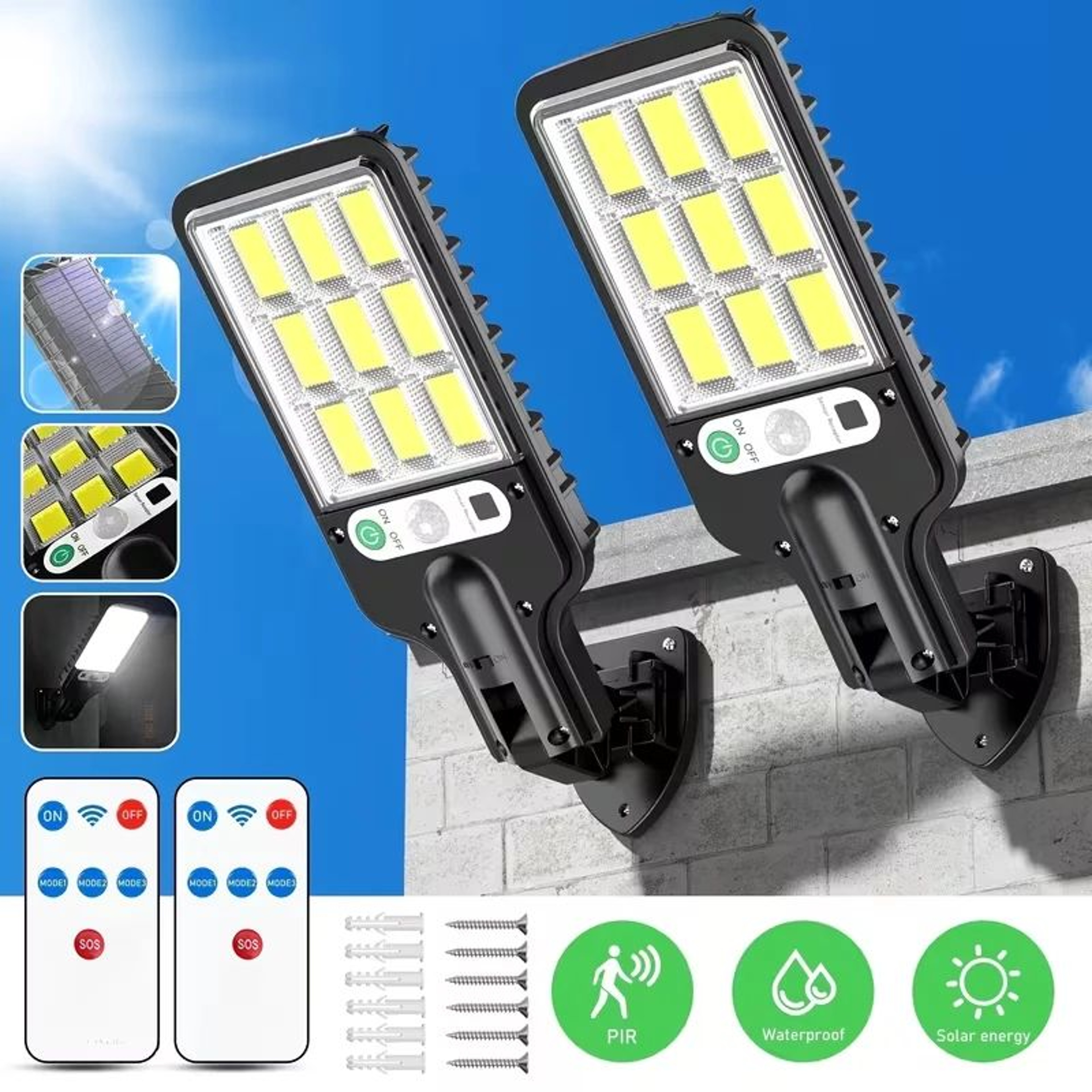 SolarGuard Motion Sensor Outdoor Solar Wall Light 0