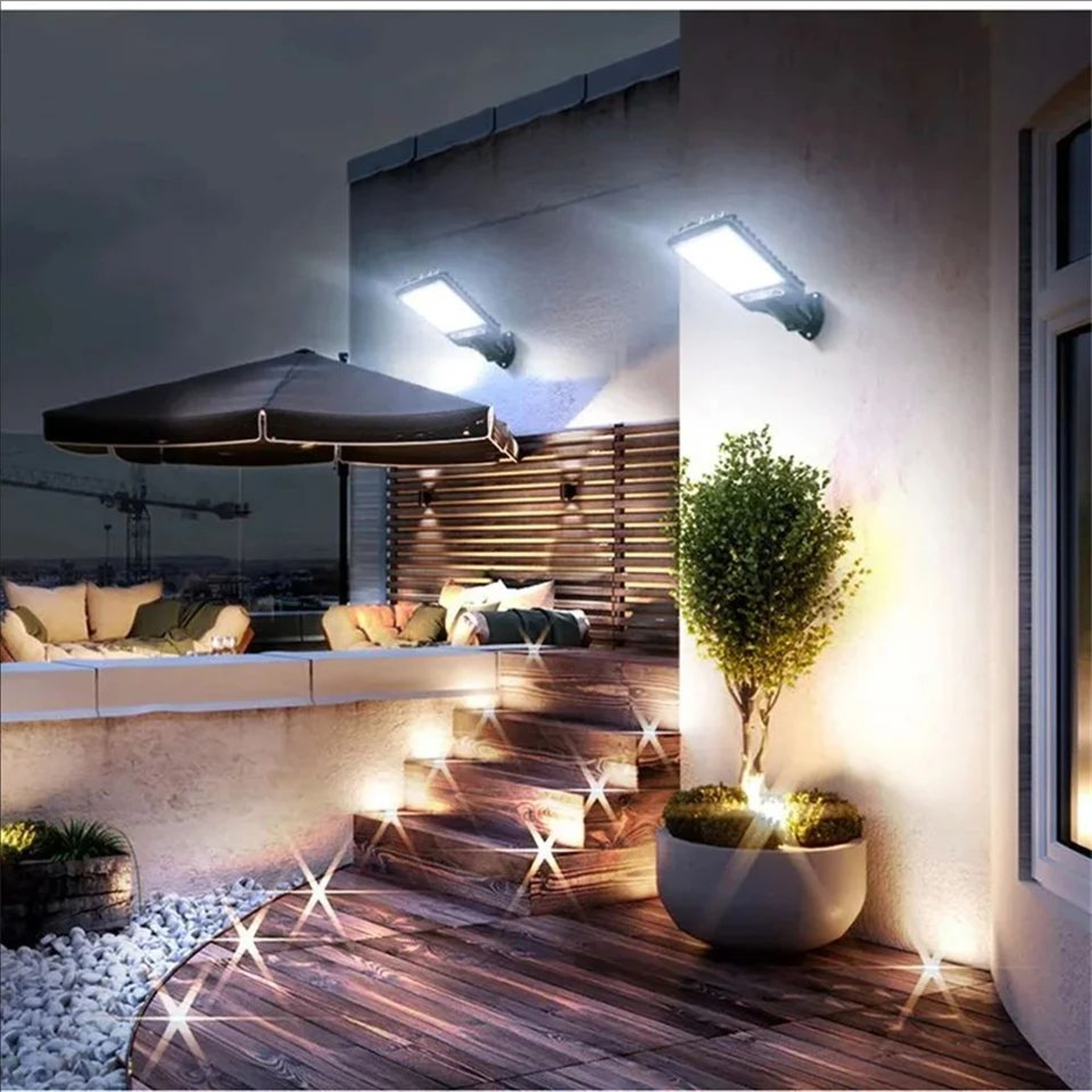 SolarGuard Motion Sensor Outdoor Solar Wall Light 4