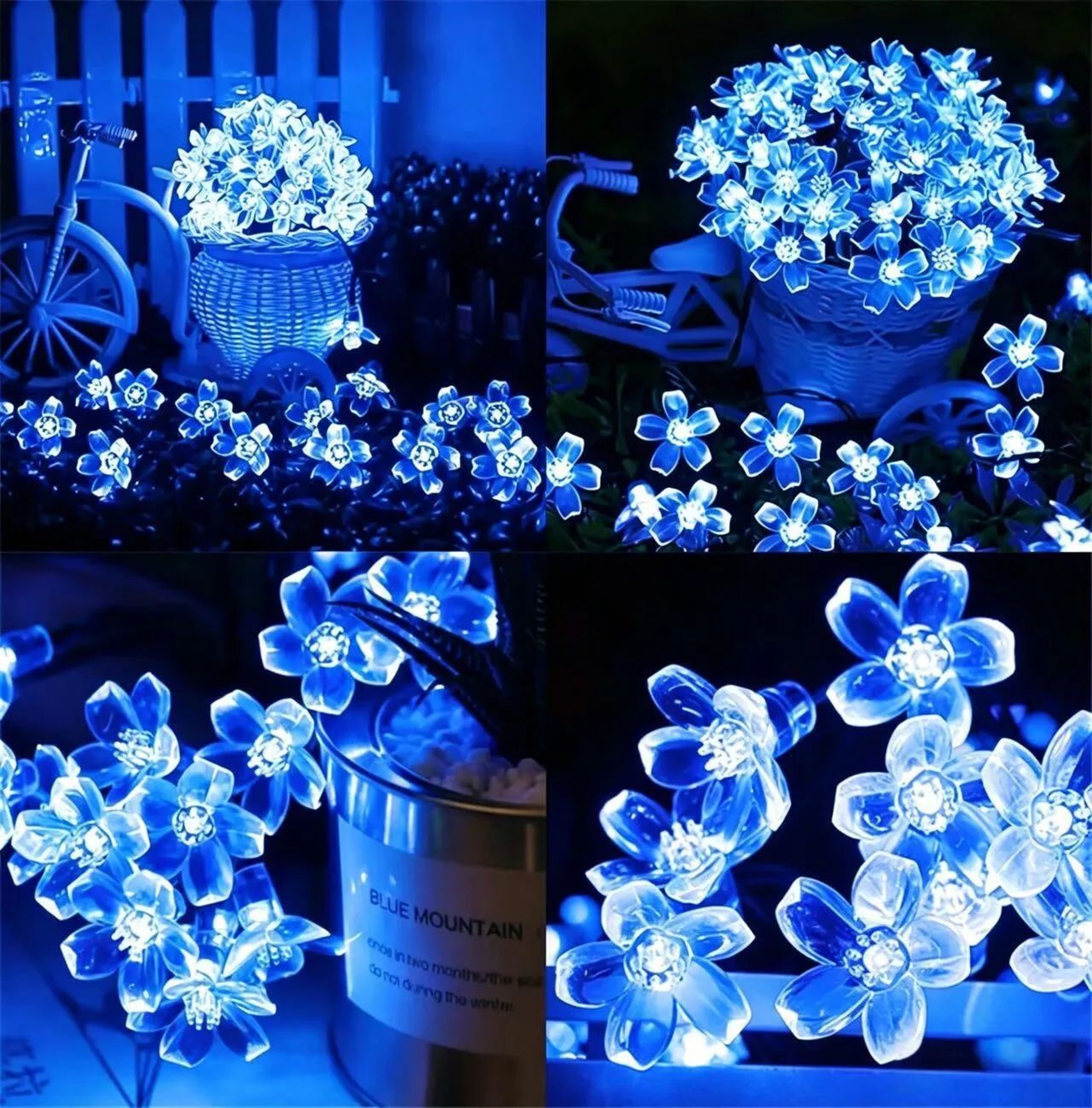 Solar Cherry Blossom String Lights With 8 Lighting Modes 4