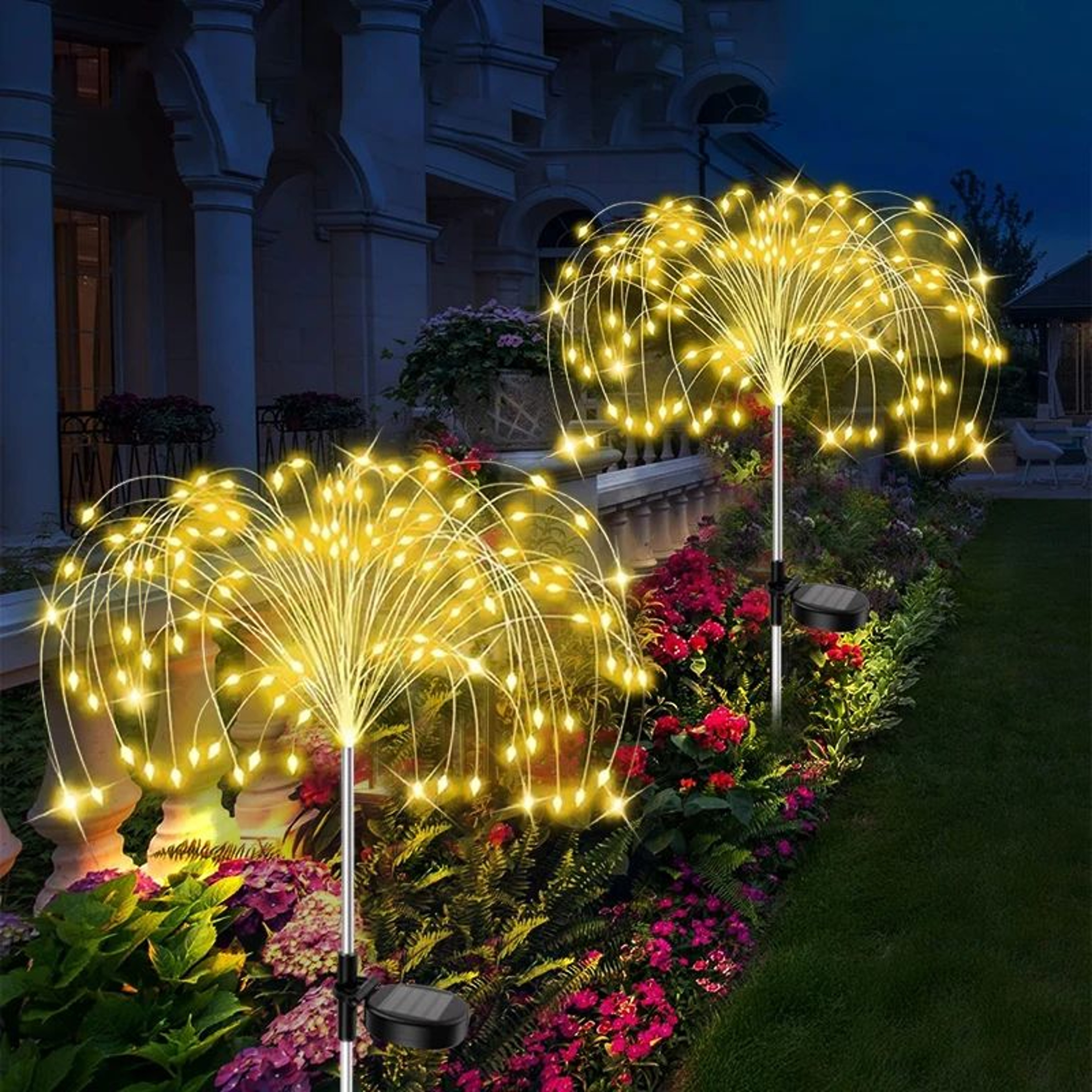 LumiBurst 420 LED Solar Firework Garden Lights 3