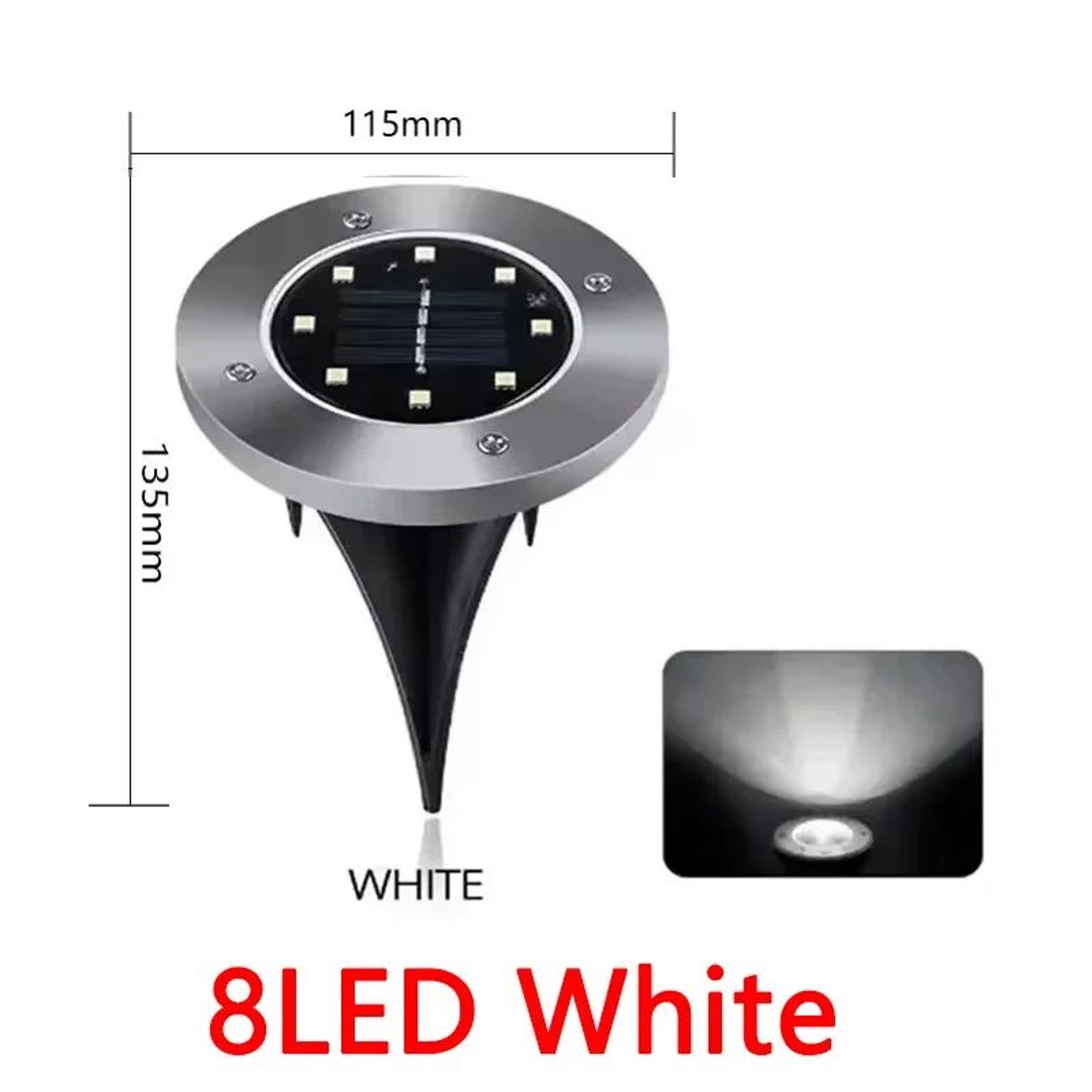 Solar Ground Lights For Garden And Pathway 8