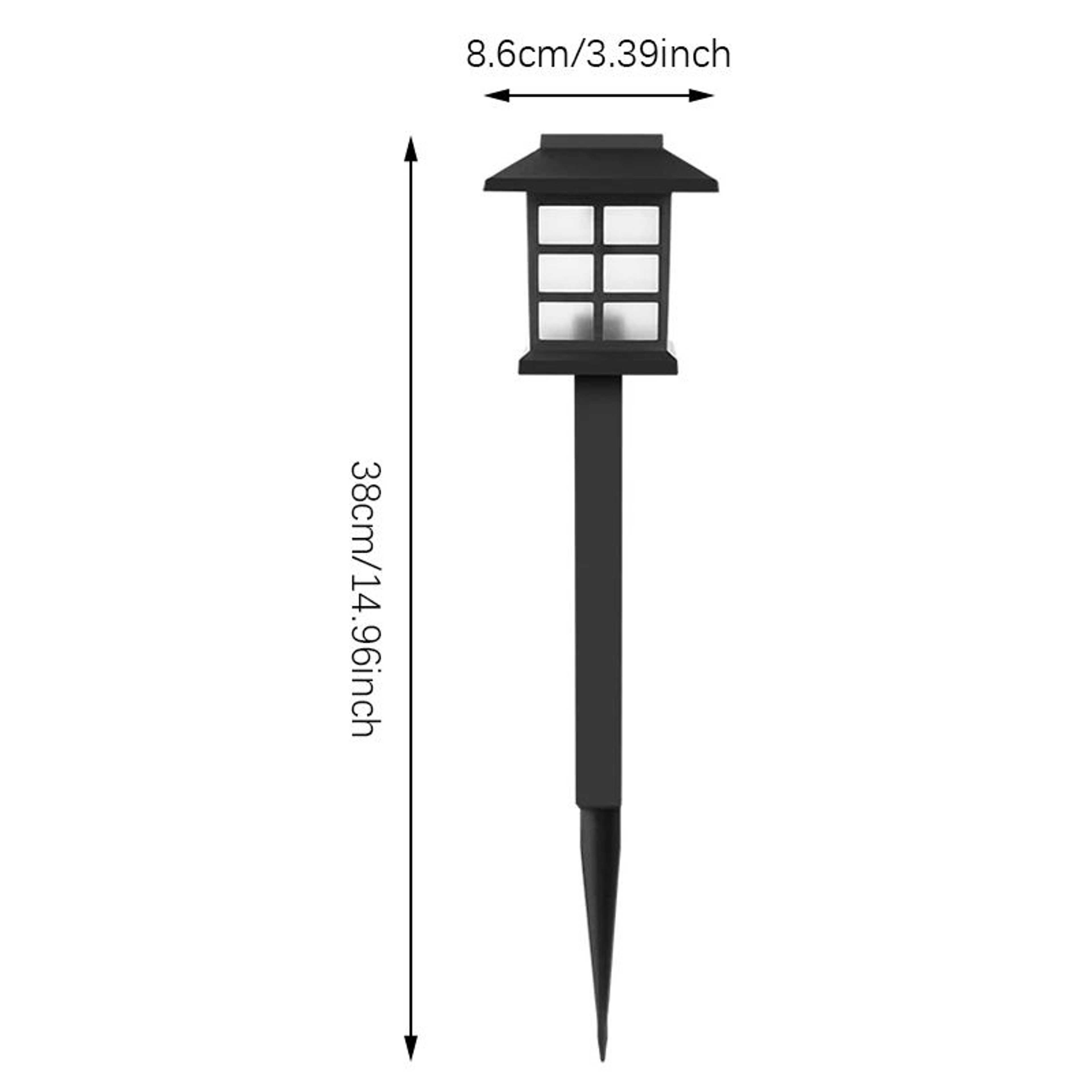 SolarGlow Waterproof Solar Pathway Lights 2-Pack for Gardens and Walkways – view 7
