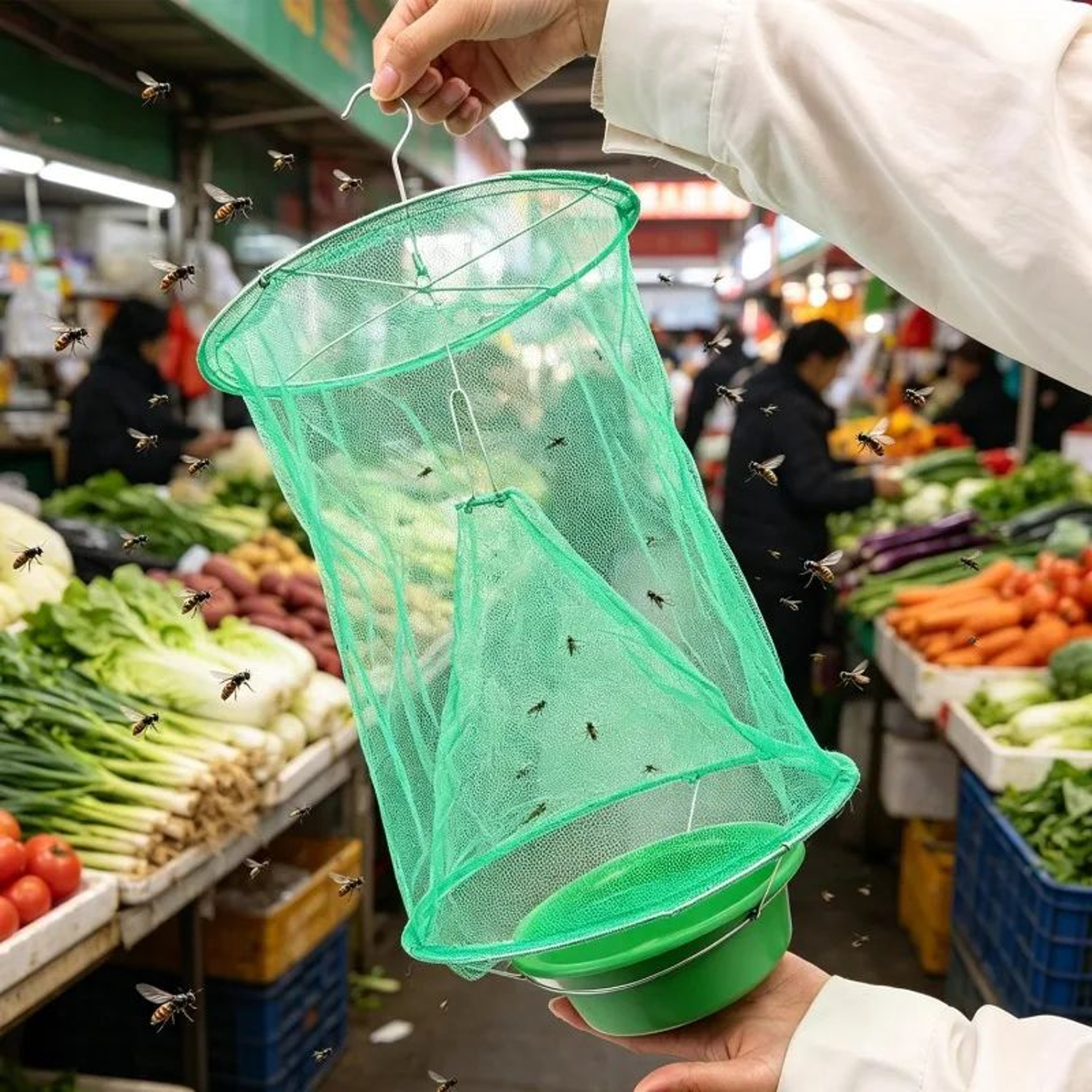ClearCatch Reusable Outdoor Fly Trap Hanging Mesh Fly Catcher 3