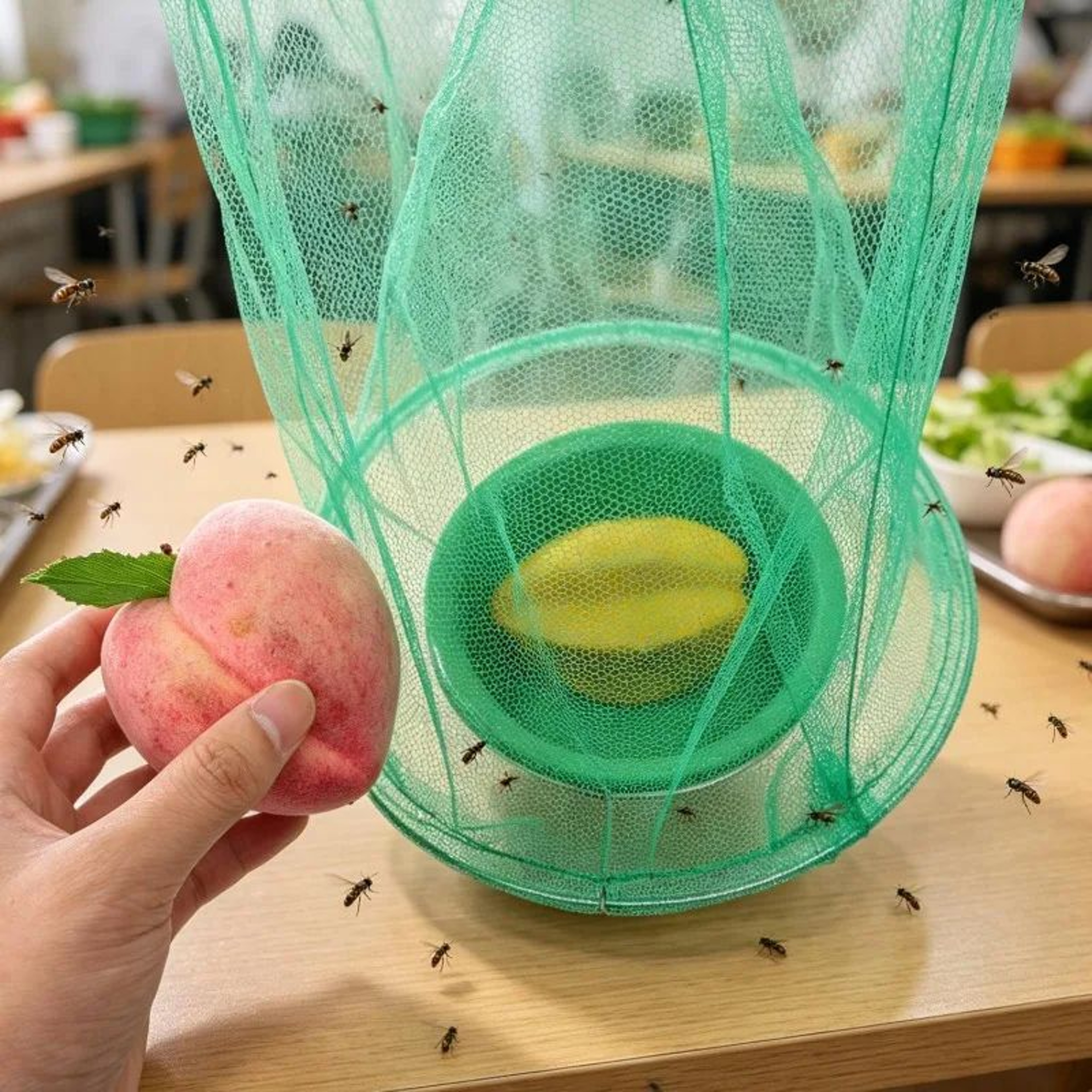 ClearCatch Reusable Outdoor Fly Trap Hanging Mesh Fly Catcher 4
