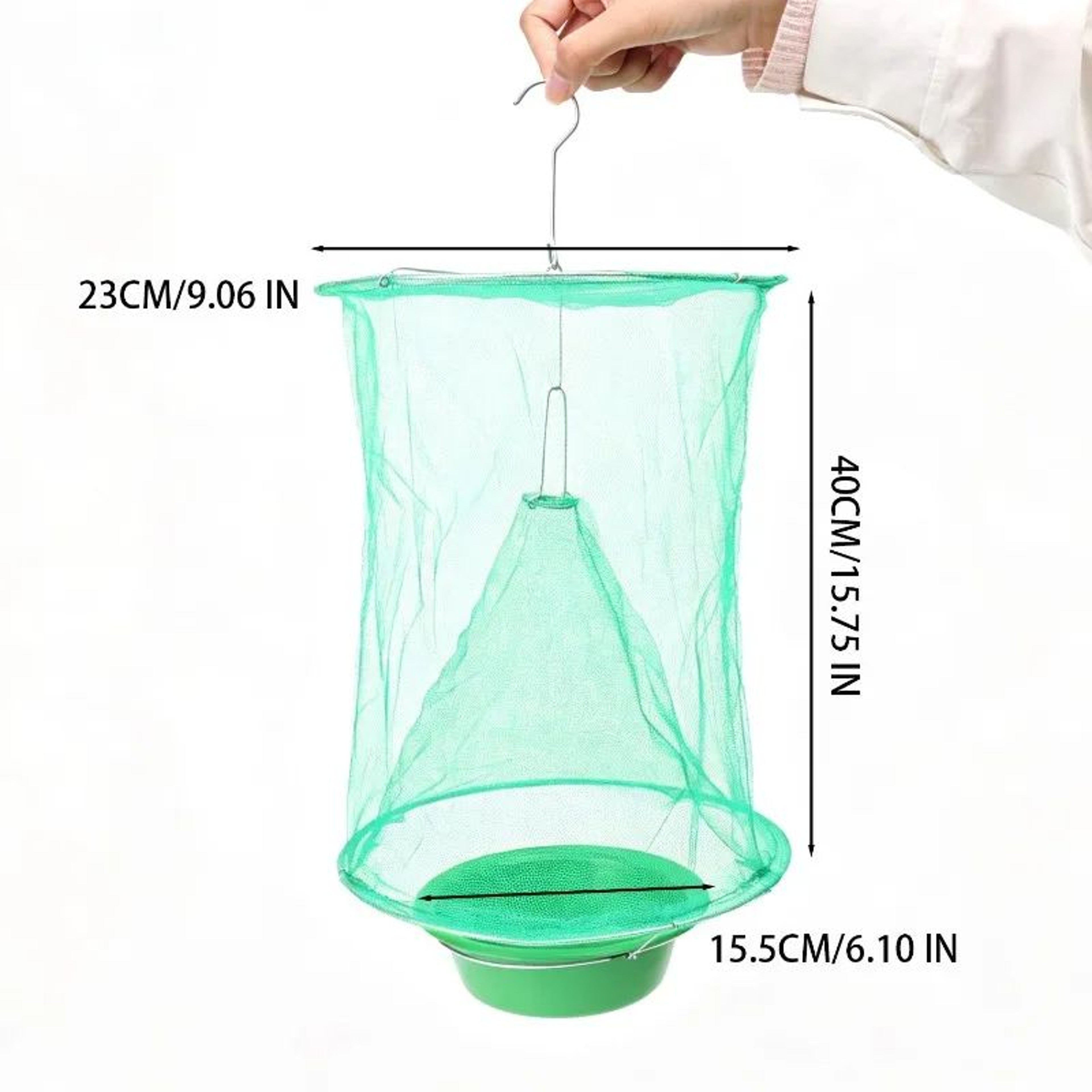 ClearCatch Reusable Outdoor Fly Trap Hanging Mesh Fly Catcher 5