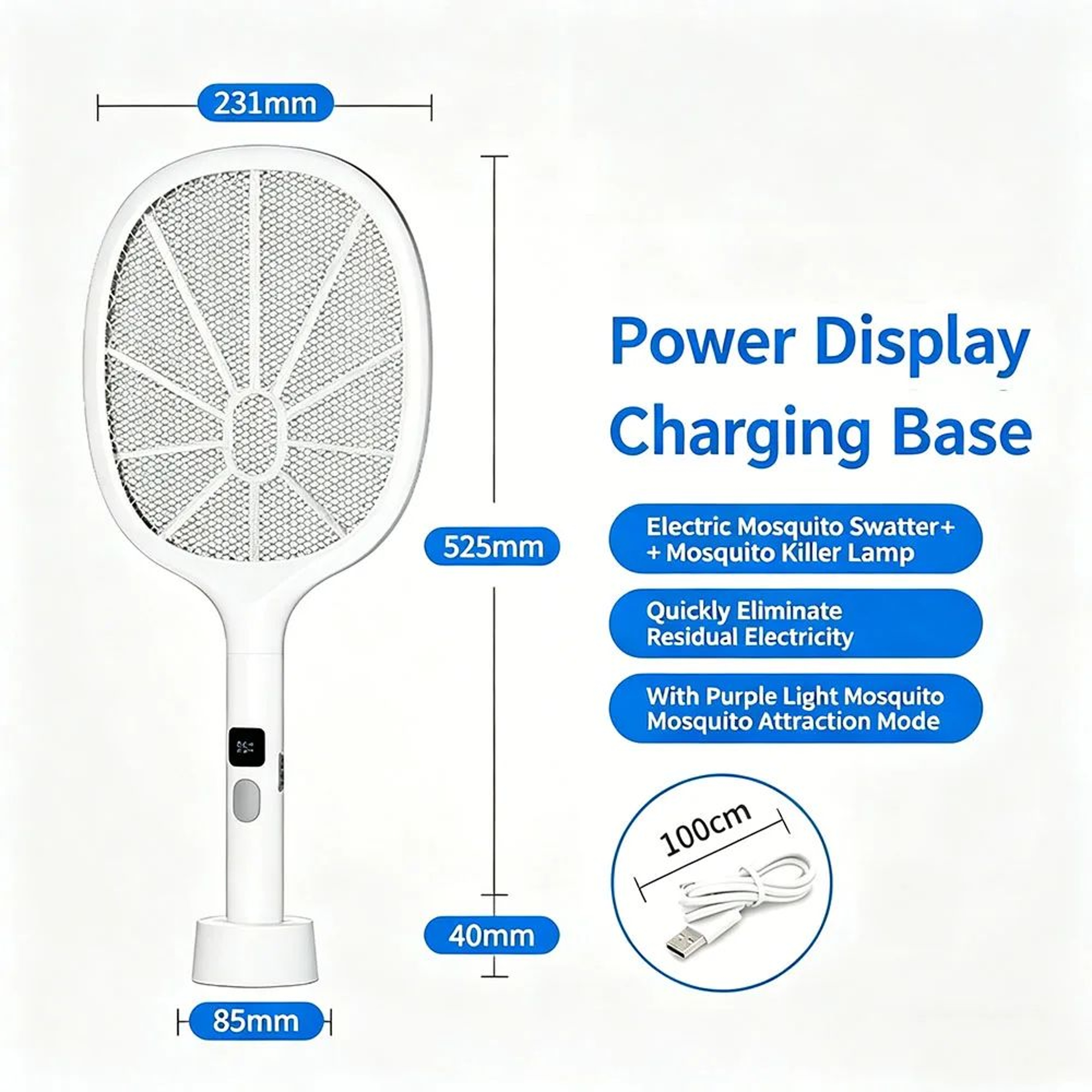 ZentraZap Rechargeable Electric Fly Swatter And Automatic Bug Zapper 7