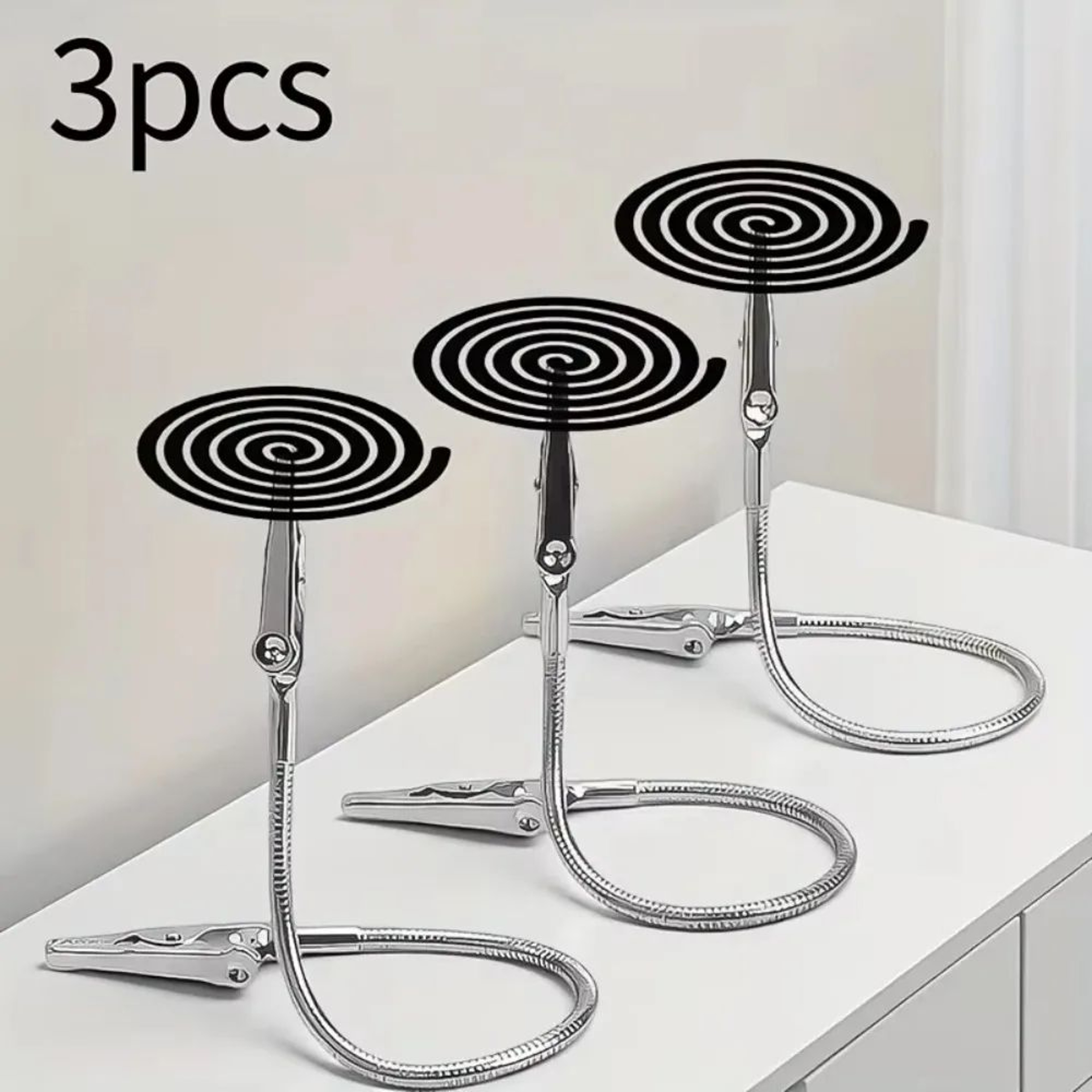 FlexGrip Mosquito Coil Holder And Incense Clip With Adjustable Arm 1