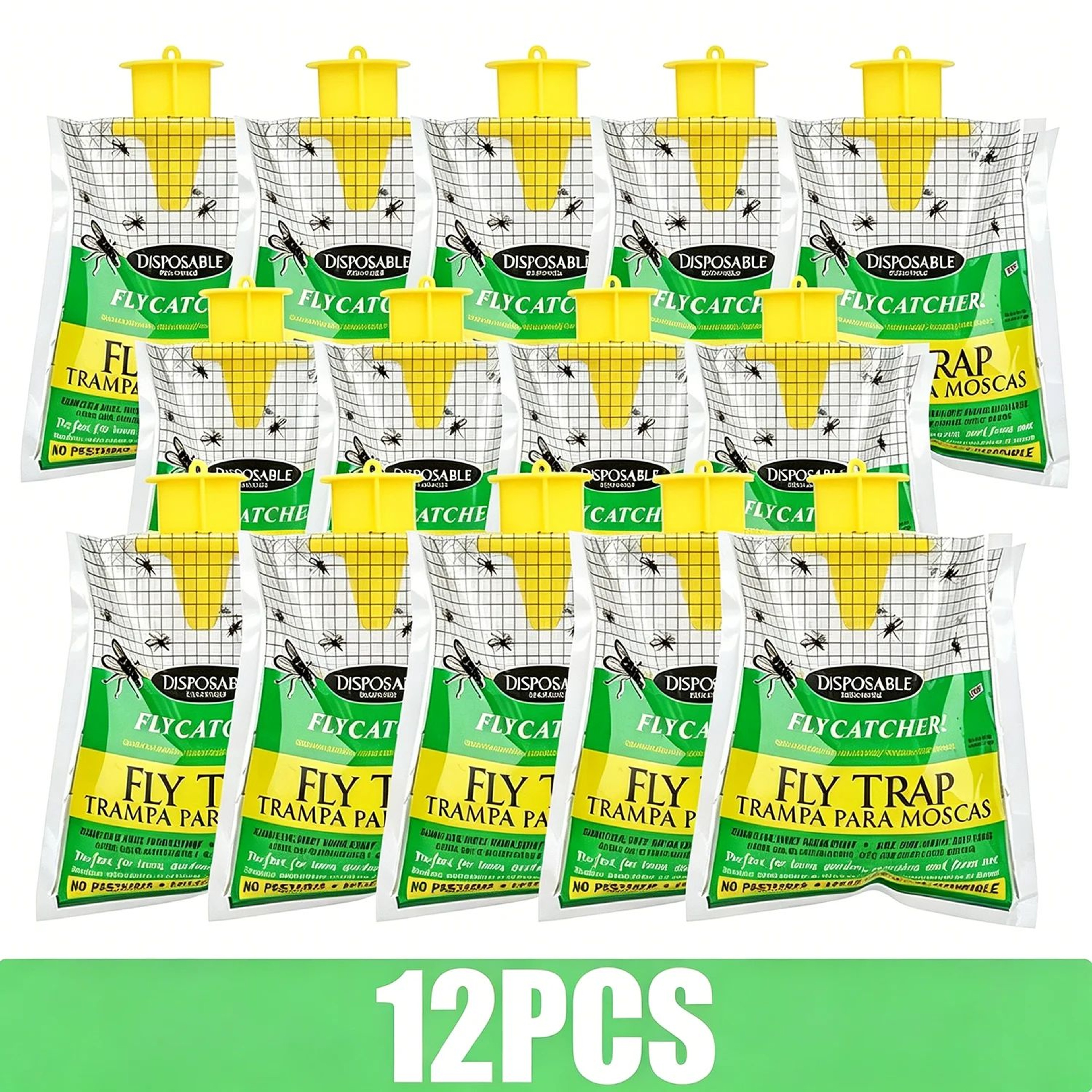 ClearGuard Hanging Fly Trap Bags  Disposable Fly Trap For Outdoor Pest Control 6
