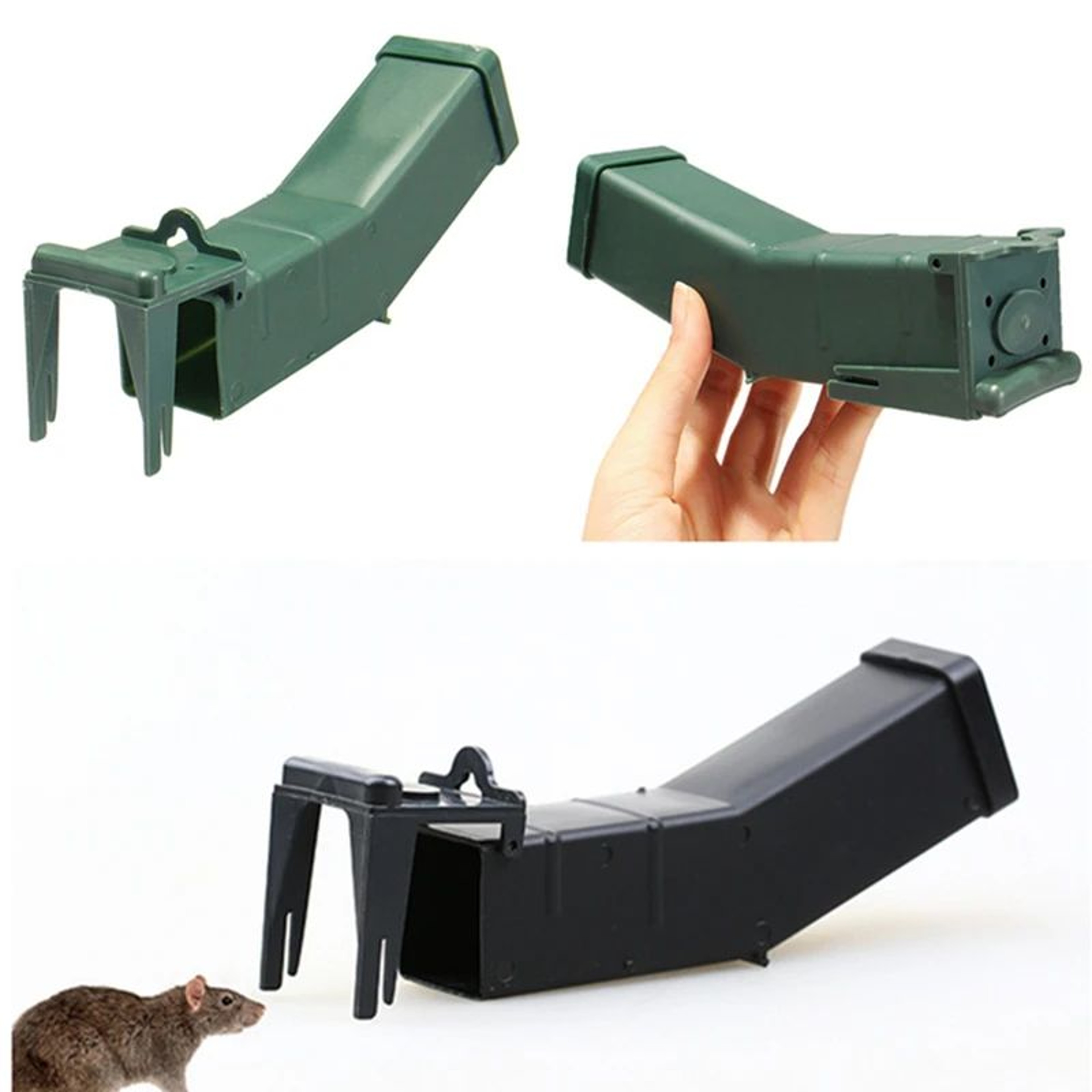 Discreet Reusable Mouse Trap Bait Box For Indoor And Outdoor Rodent Control 0