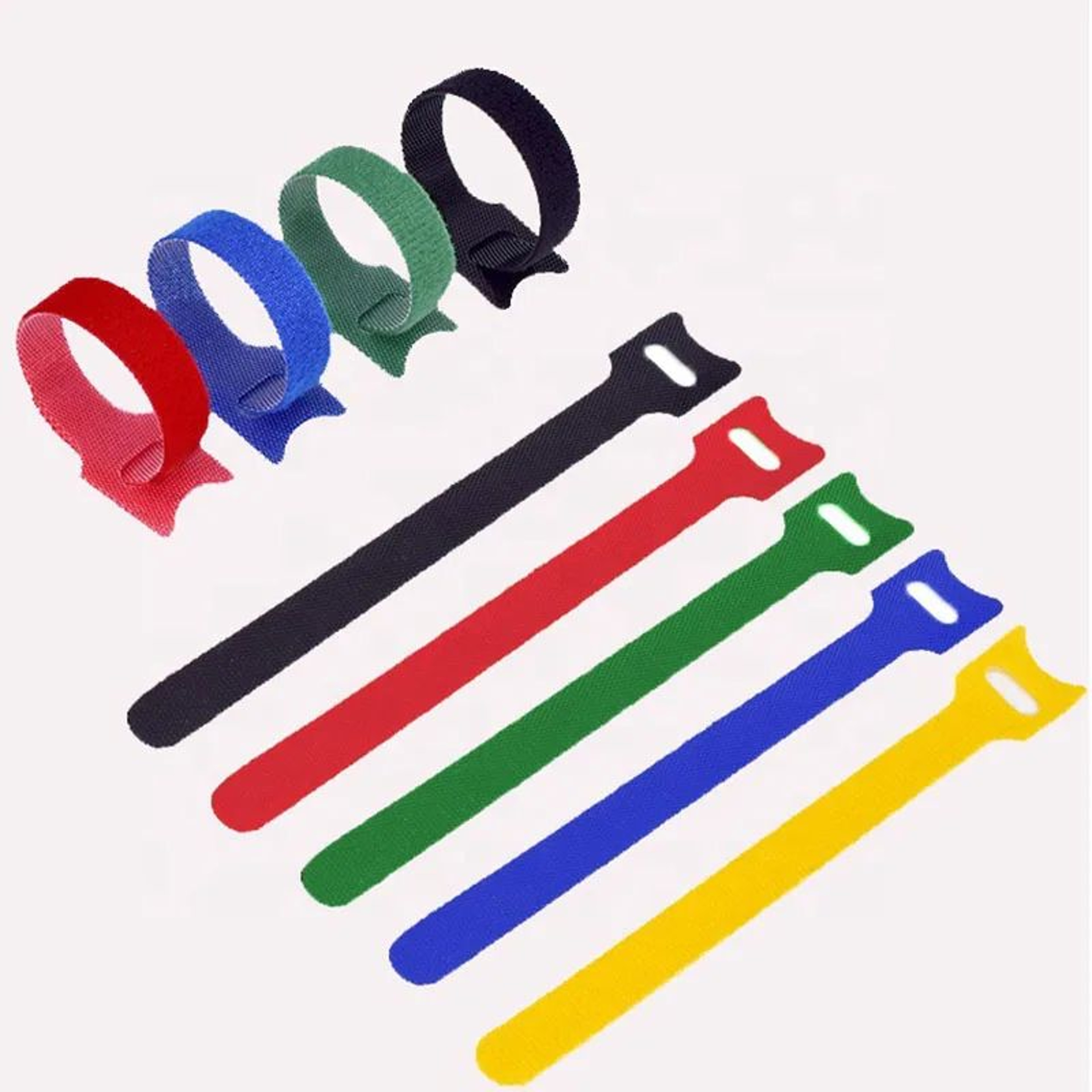 TidyLoop Reusable Cable Ties  ColorCoded Nylon Cord Organizers 3