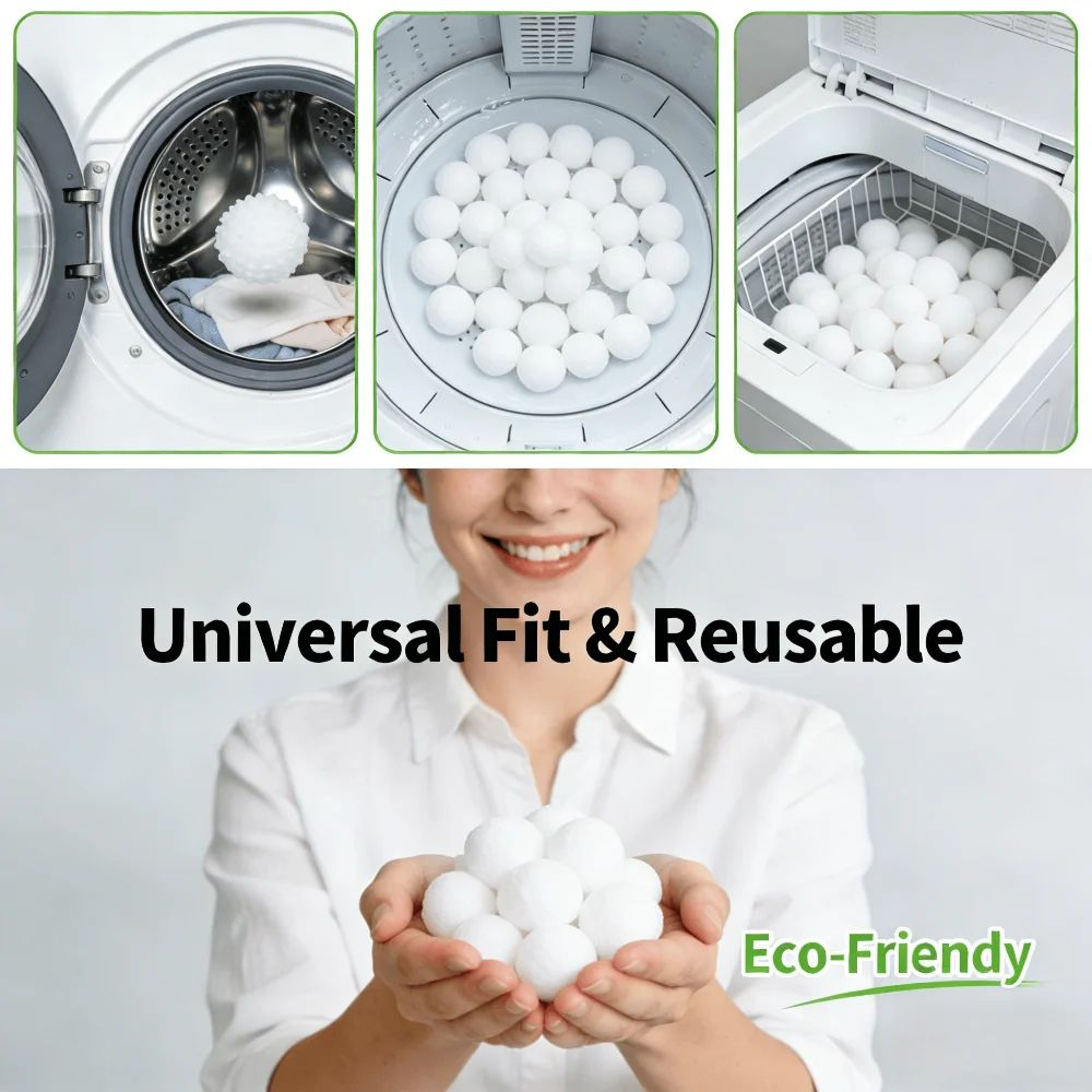 FreshFlow Anti Tangle Laundry Balls Reusable Washing Machine Balls 4