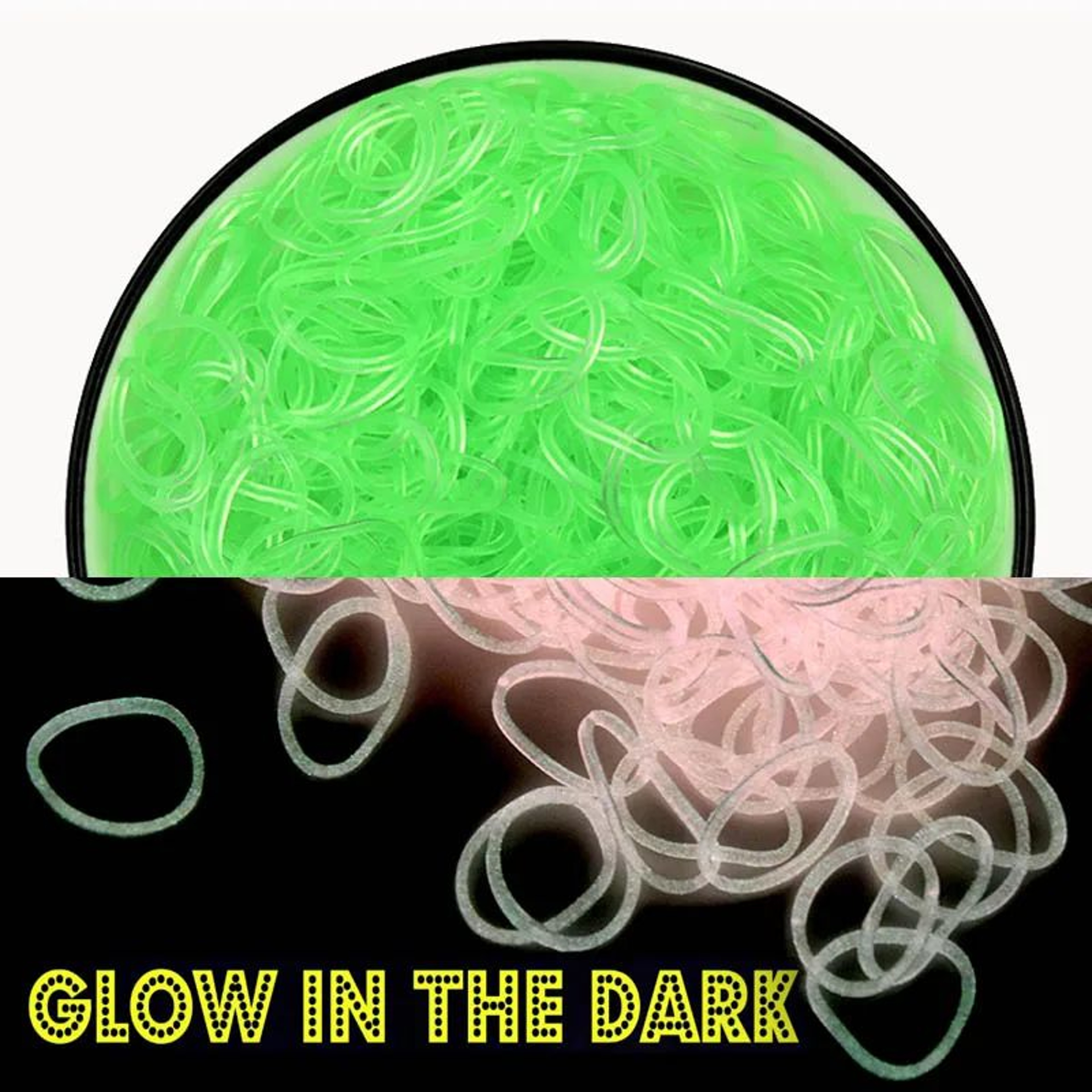 GlowCraft 600pc Glow In The Dark Loom Bands For DIY Bracelets  Jewelry 9