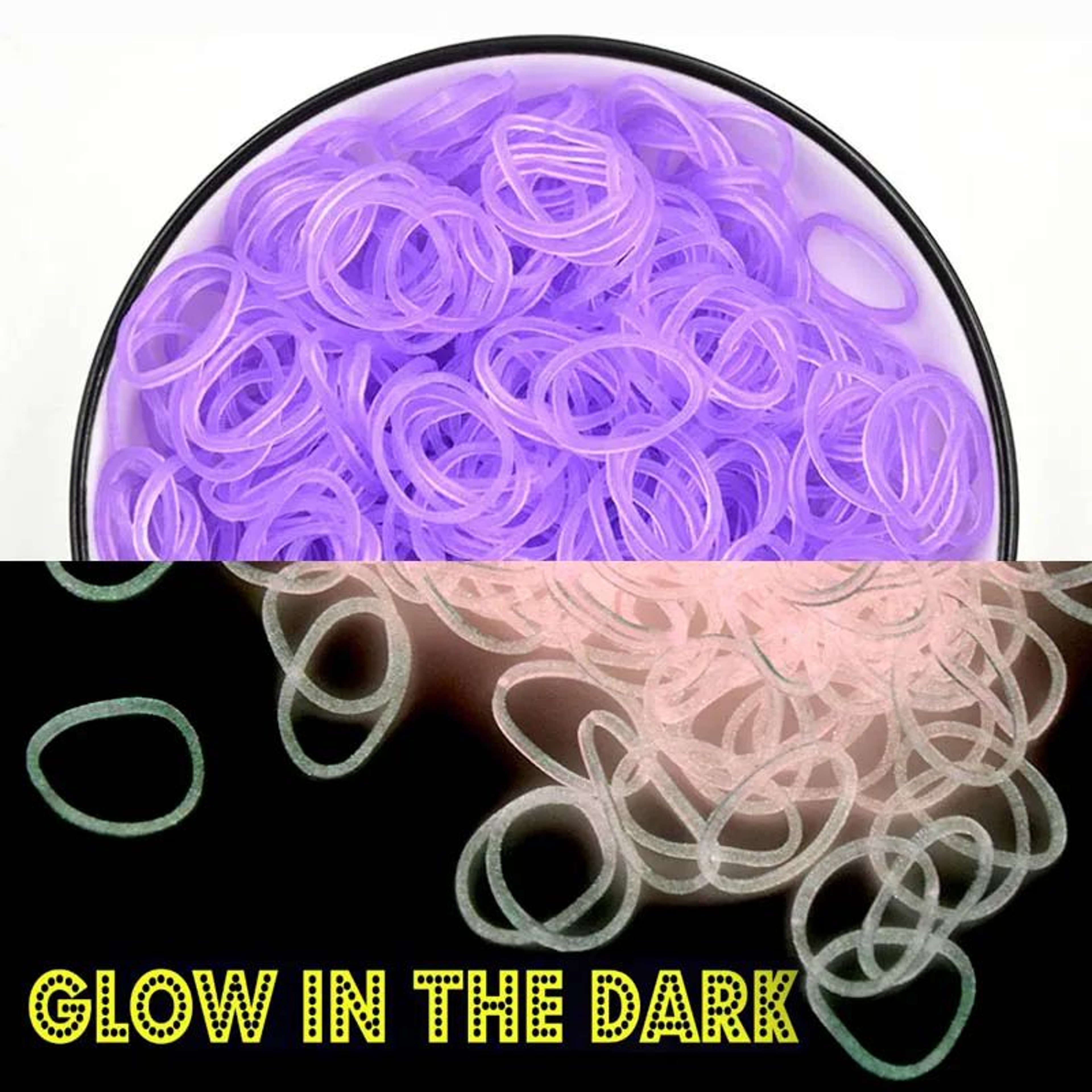 GlowCraft 600pc Glow In The Dark Loom Bands For DIY Bracelets  Jewelry 11