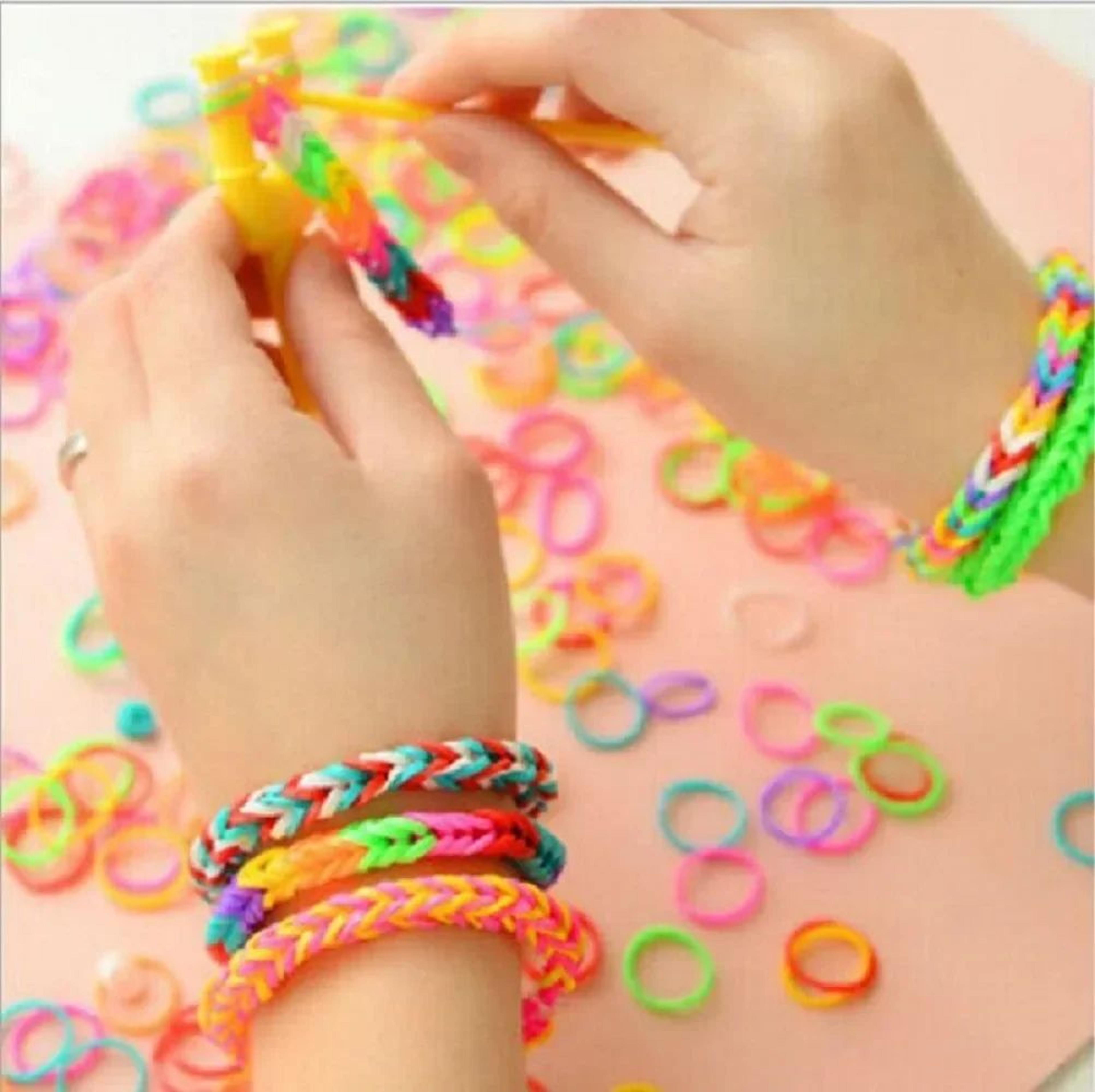 Color Duo 600PCS Loom Bands DIY Bracelet Making Kit 5