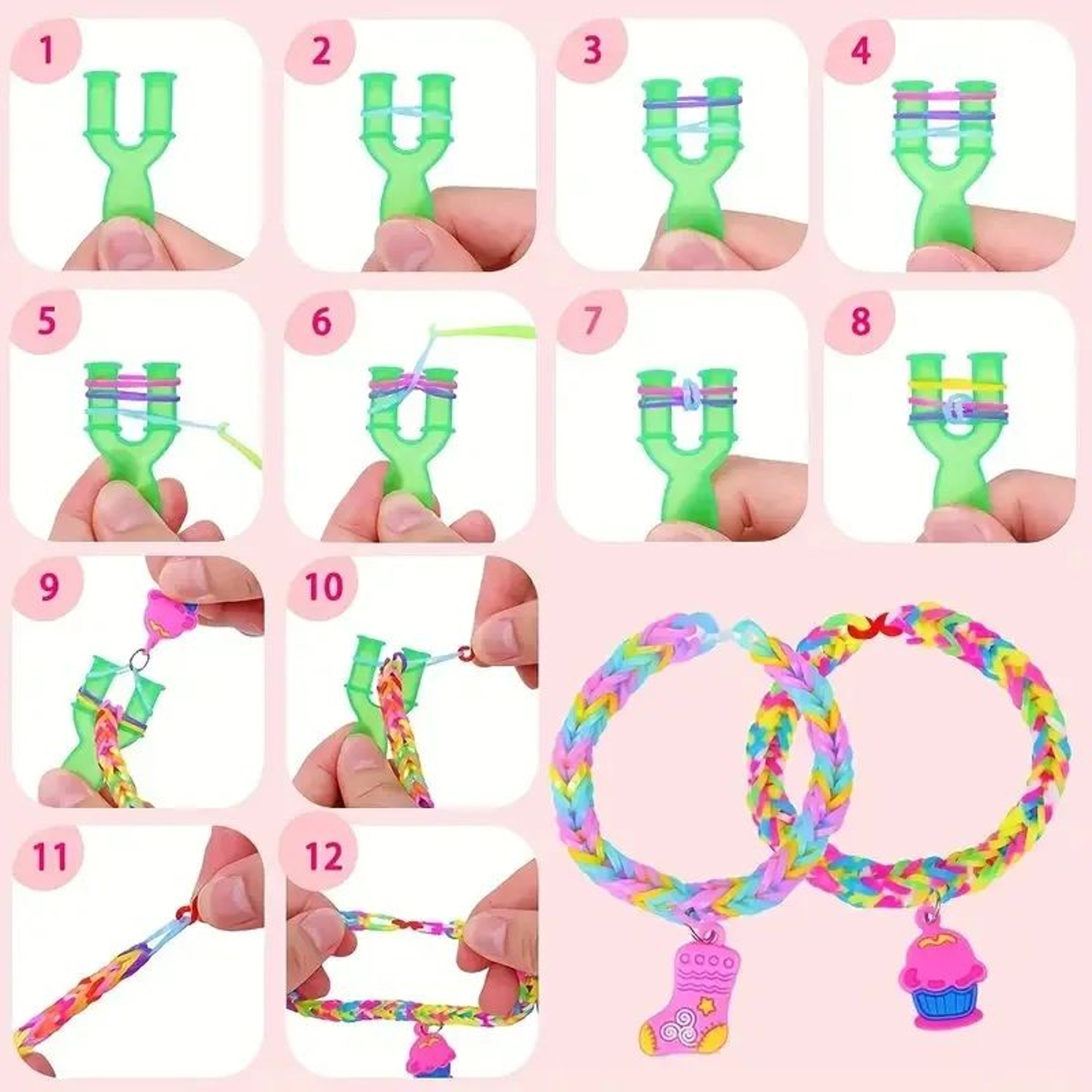 GlowCraft Loom Bands Kit Bracelet Making Set 2