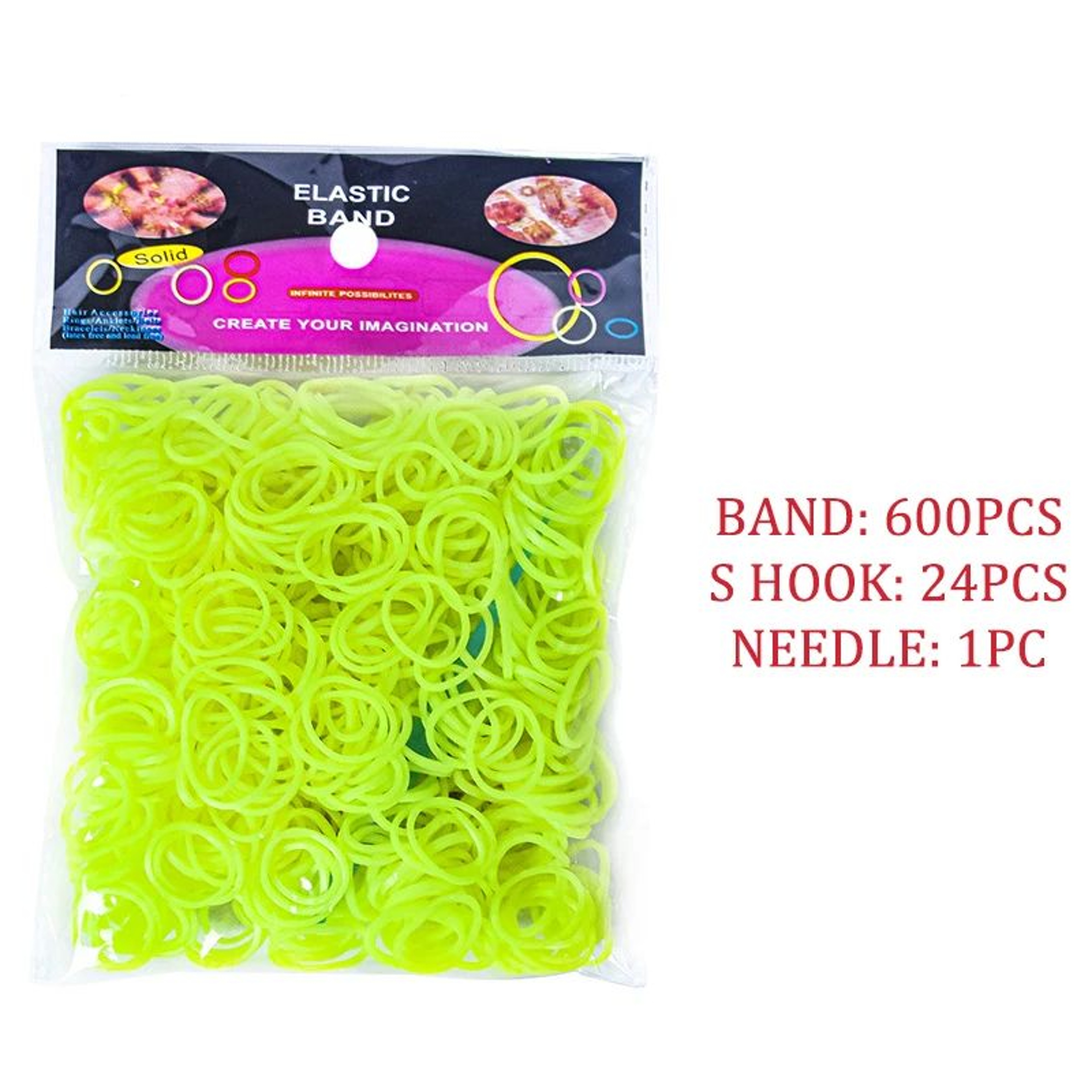 600PCS Colorful Loom Bands Bracelet Making Kit For DIY Friendship Jewelry 13