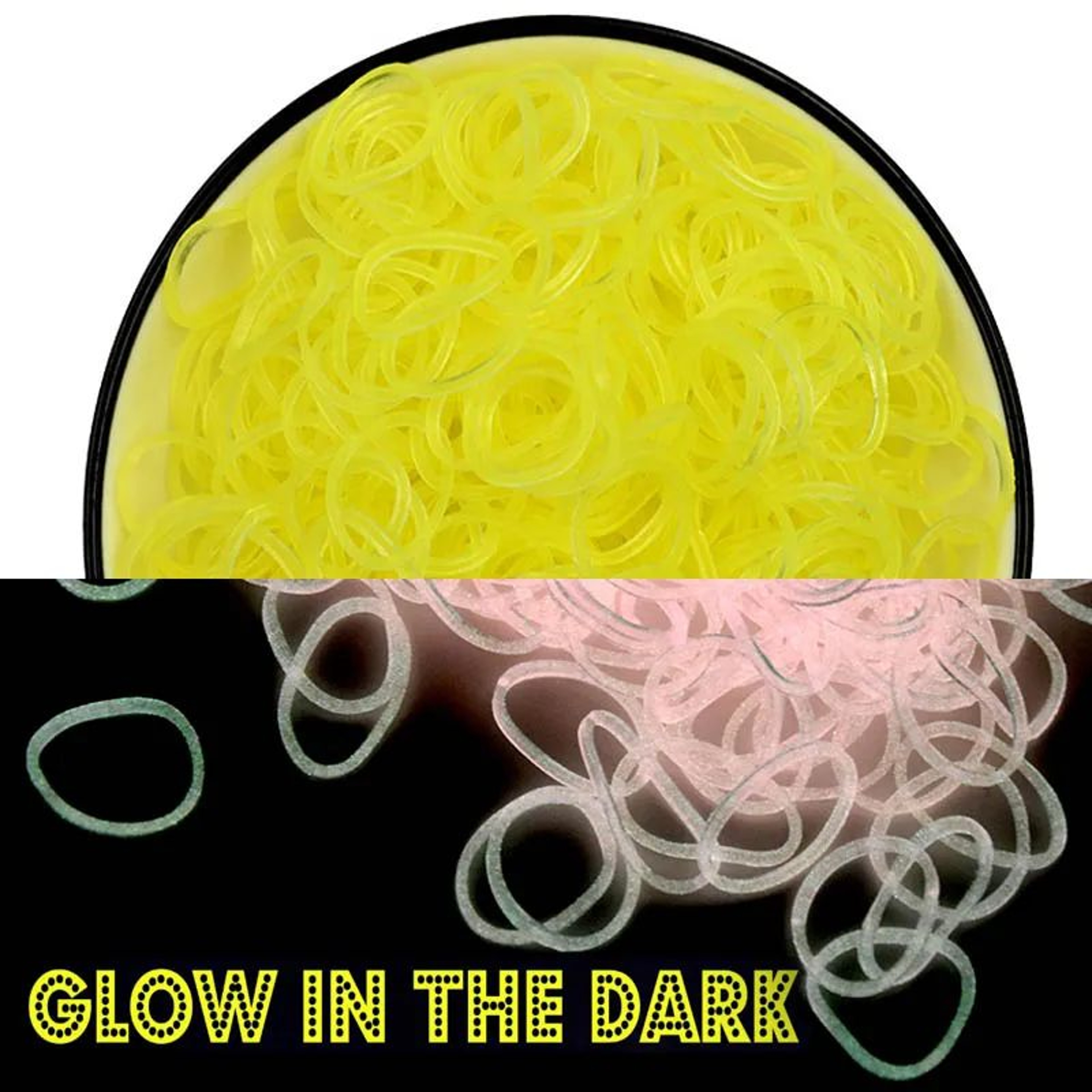 GlowBright 600Piece Glow In The Dark Loom Band Bracelet Making Kit 3