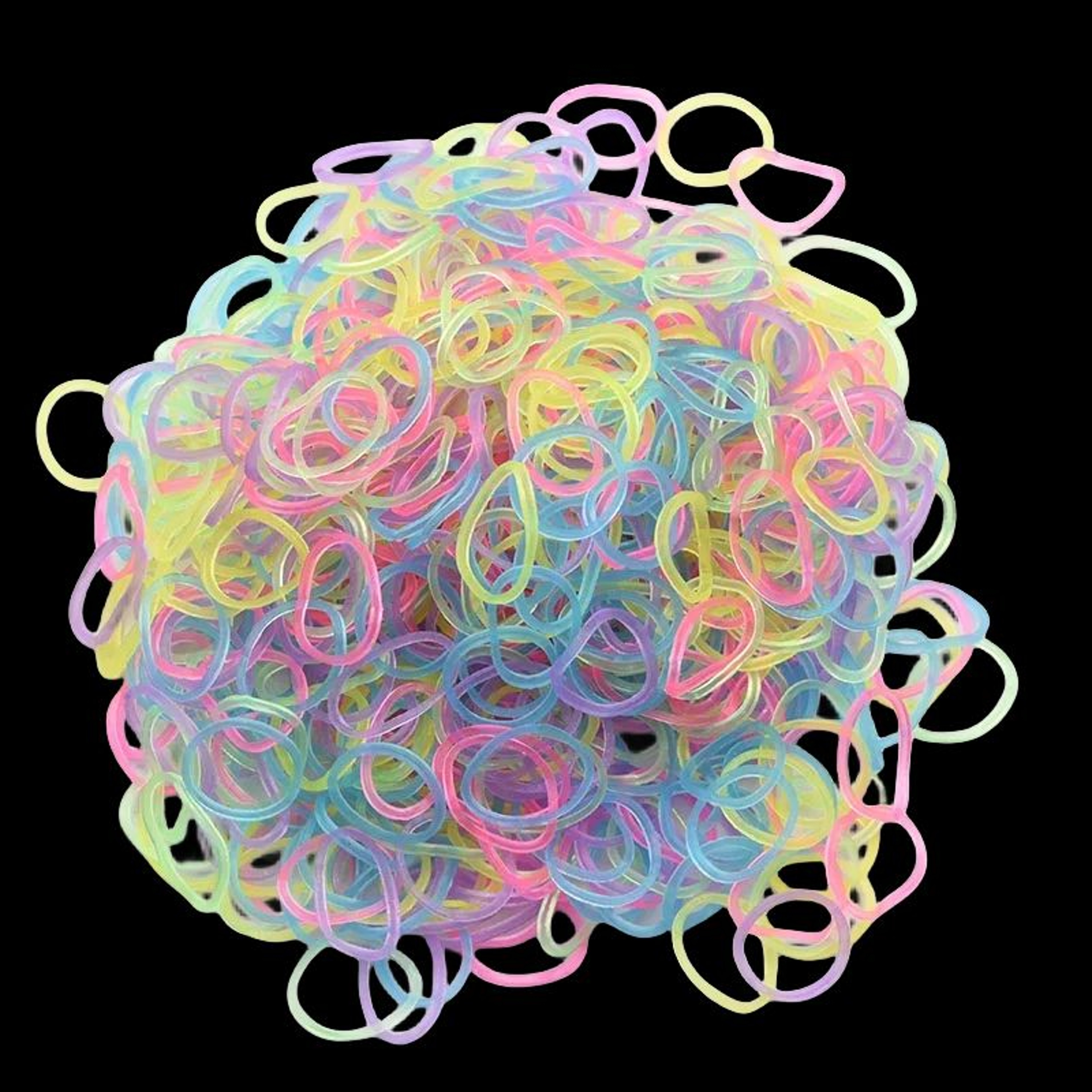 GlowBright 600Piece Glow In The Dark Loom Band Bracelet Making Kit 5