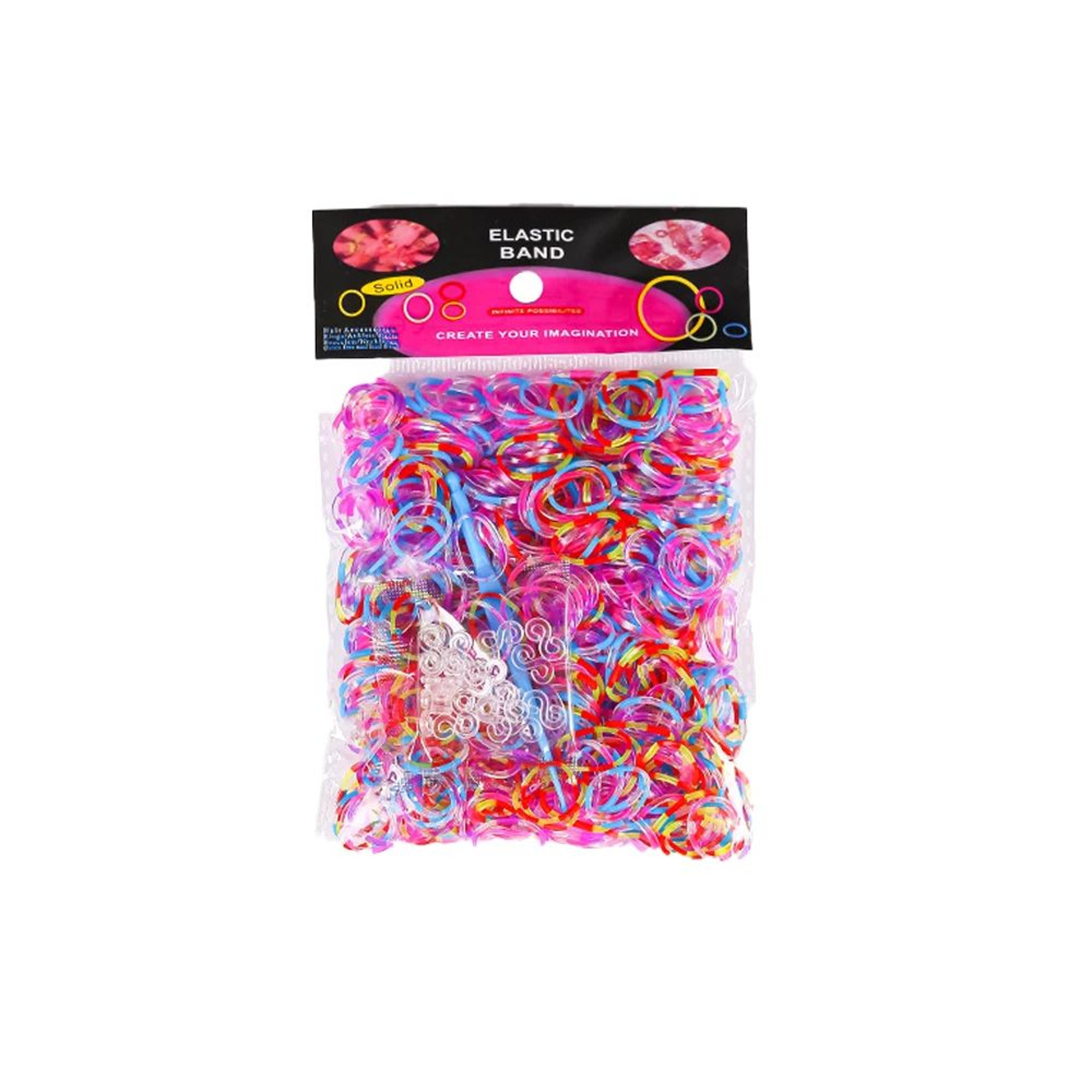 600 Pcs Colorful Loom Bands DIY Bracelet Making Craft Kit For Kids 4