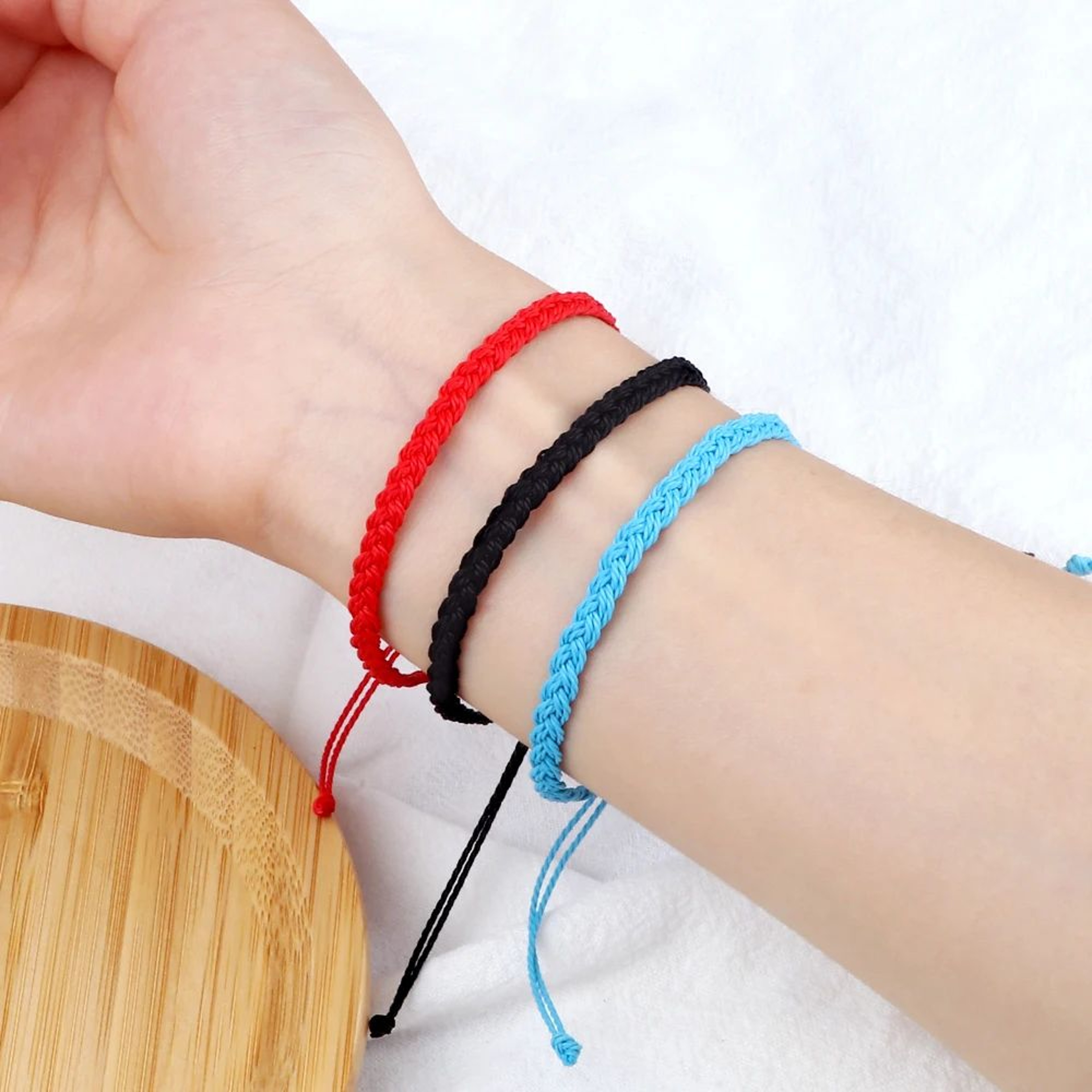 Adjustable Tibetan Buddhist Wax String Friendship Bracelet 2