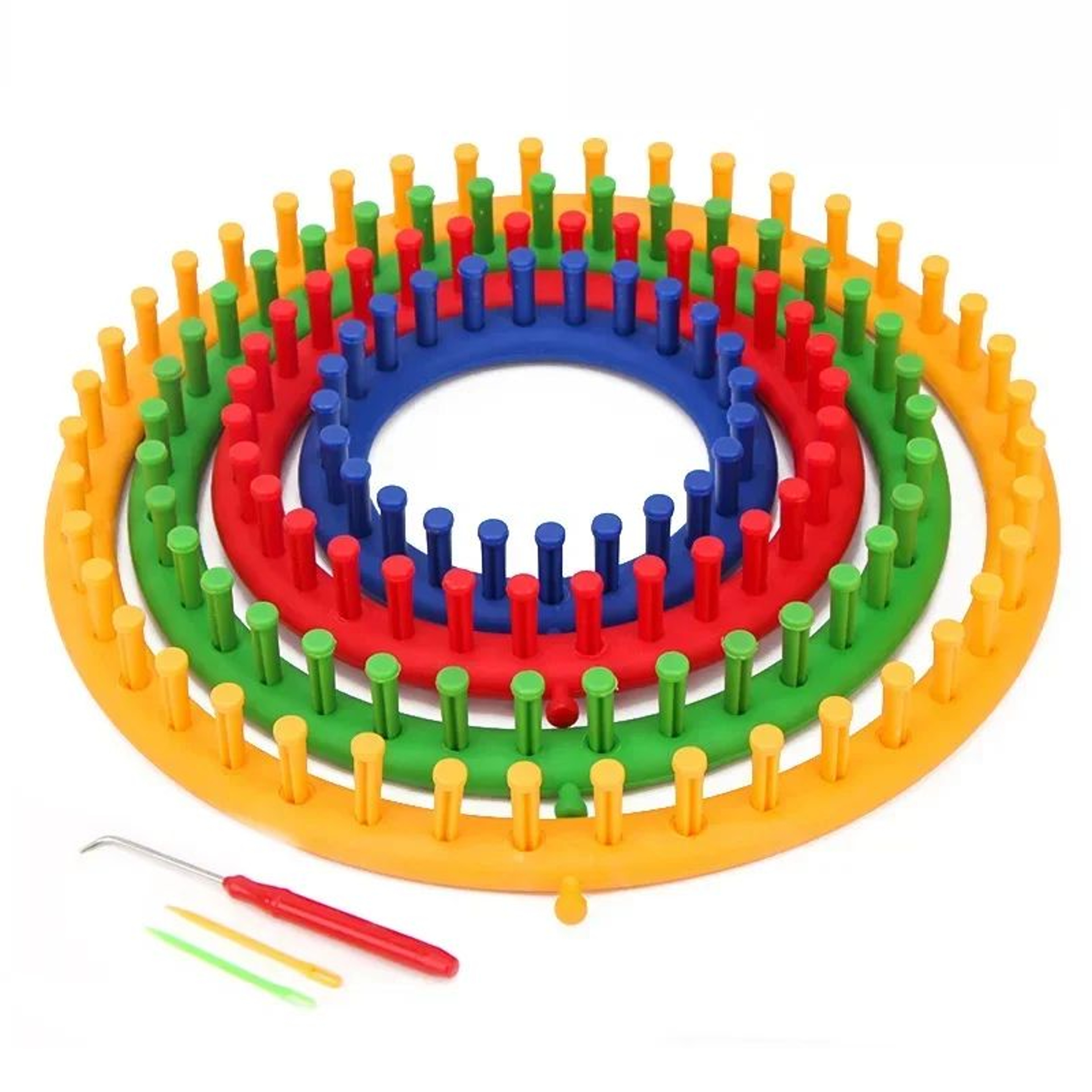 Round And Rectangle Knitting Loom Set For Hats Scarves And DIY Crafts 1