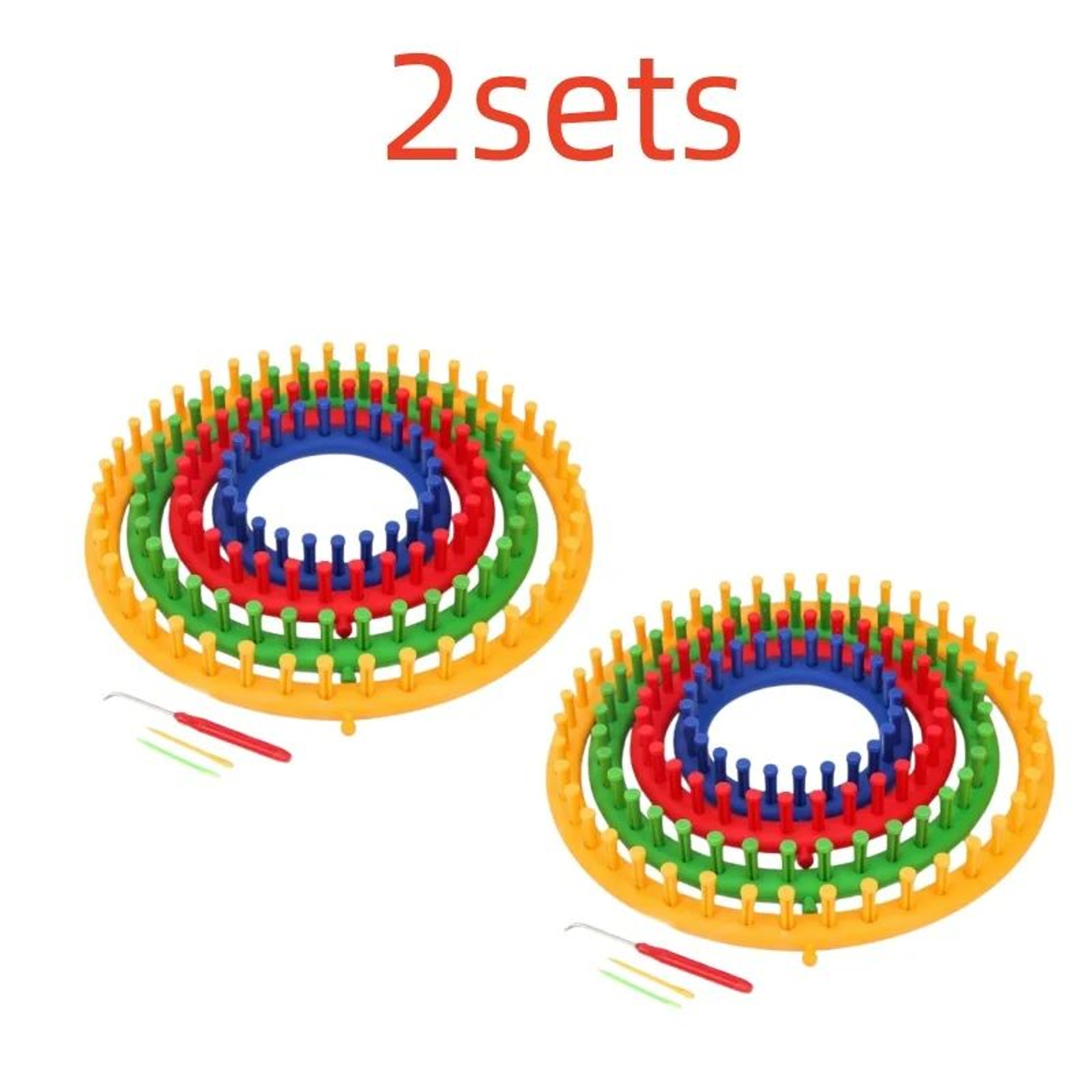 Round And Rectangle Knitting Loom Set For Hats Scarves And DIY Crafts 22