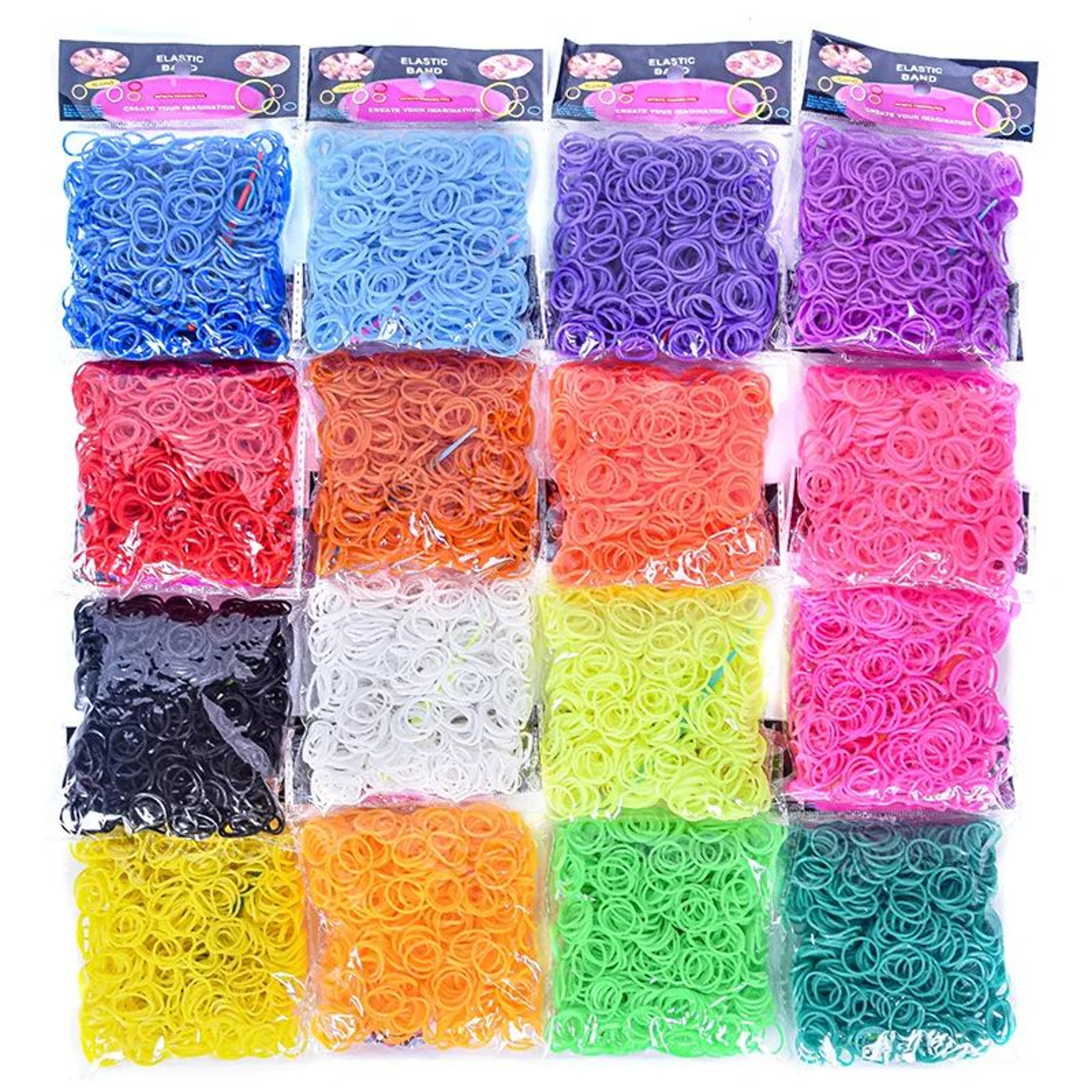 600PCS Colorful Loom Bands Bracelet Making Kit For DIY Jewelry Crafts 1