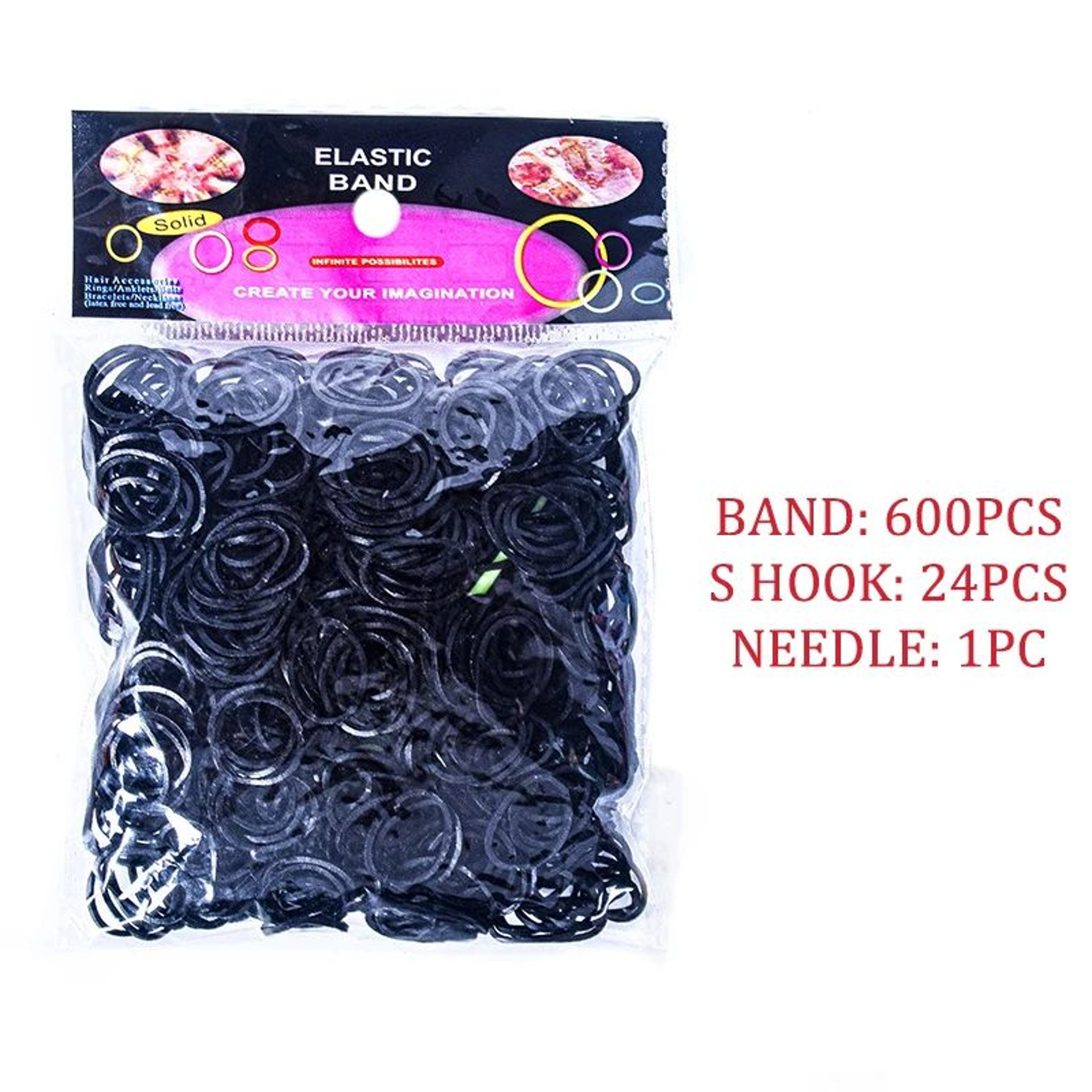 600PCS Colorful Loom Bands Bracelet Making Kit For DIY Jewelry Crafts 6