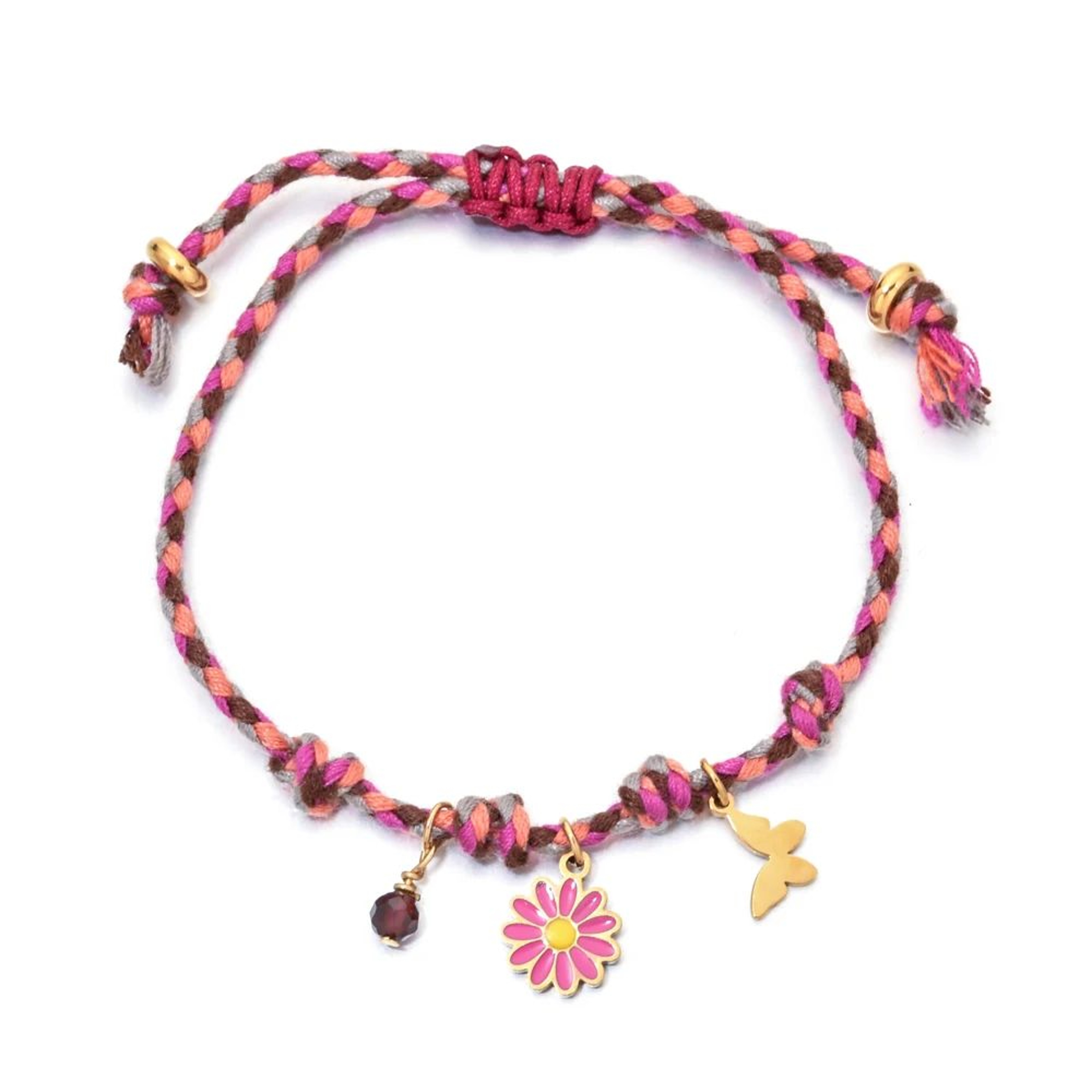 Handmade Ocean Charm Braided Bracelet With Starfish Shell And Fish Pendants 14