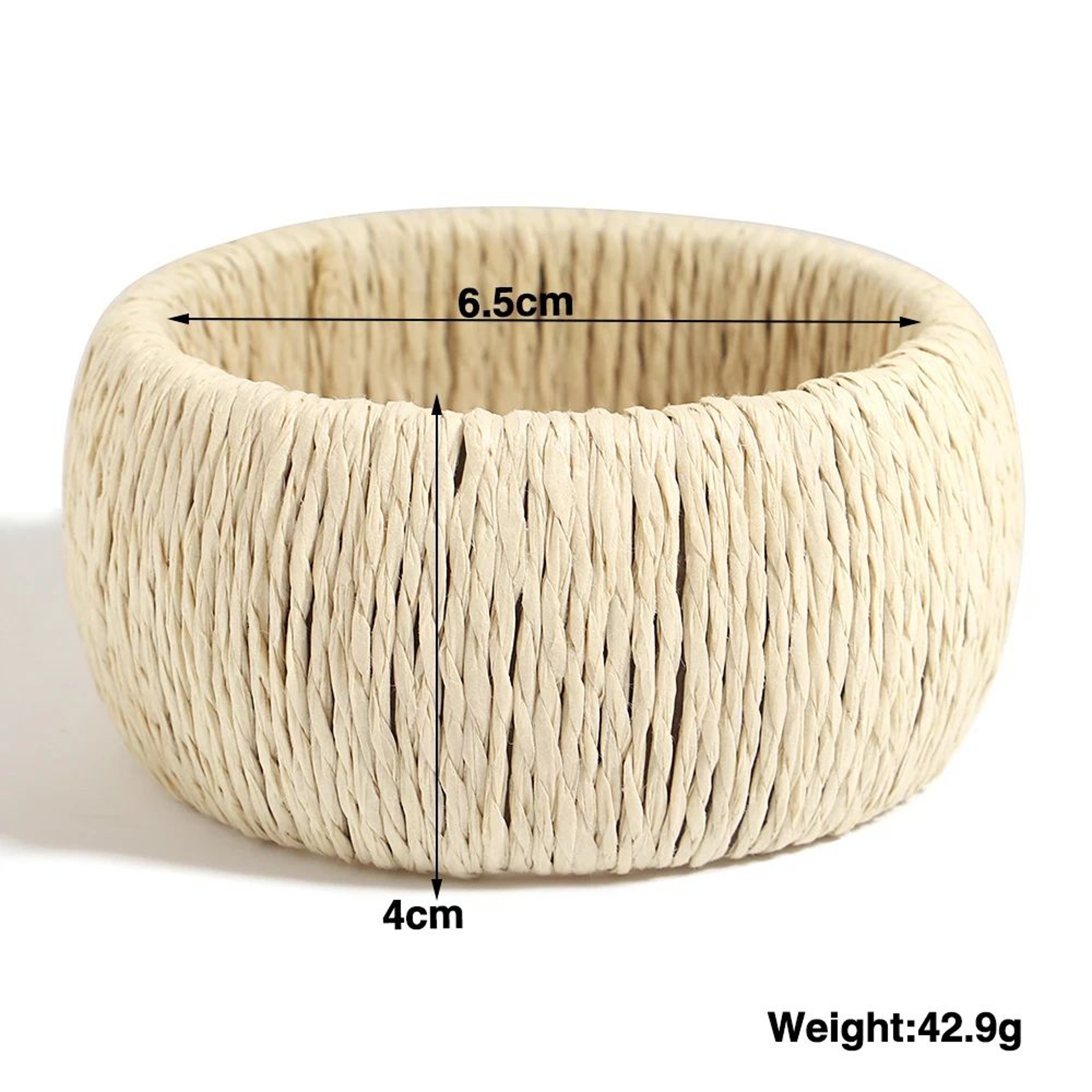 Handmade Woven Rattan Bracelet Chunky Boho Beach Bangle 14