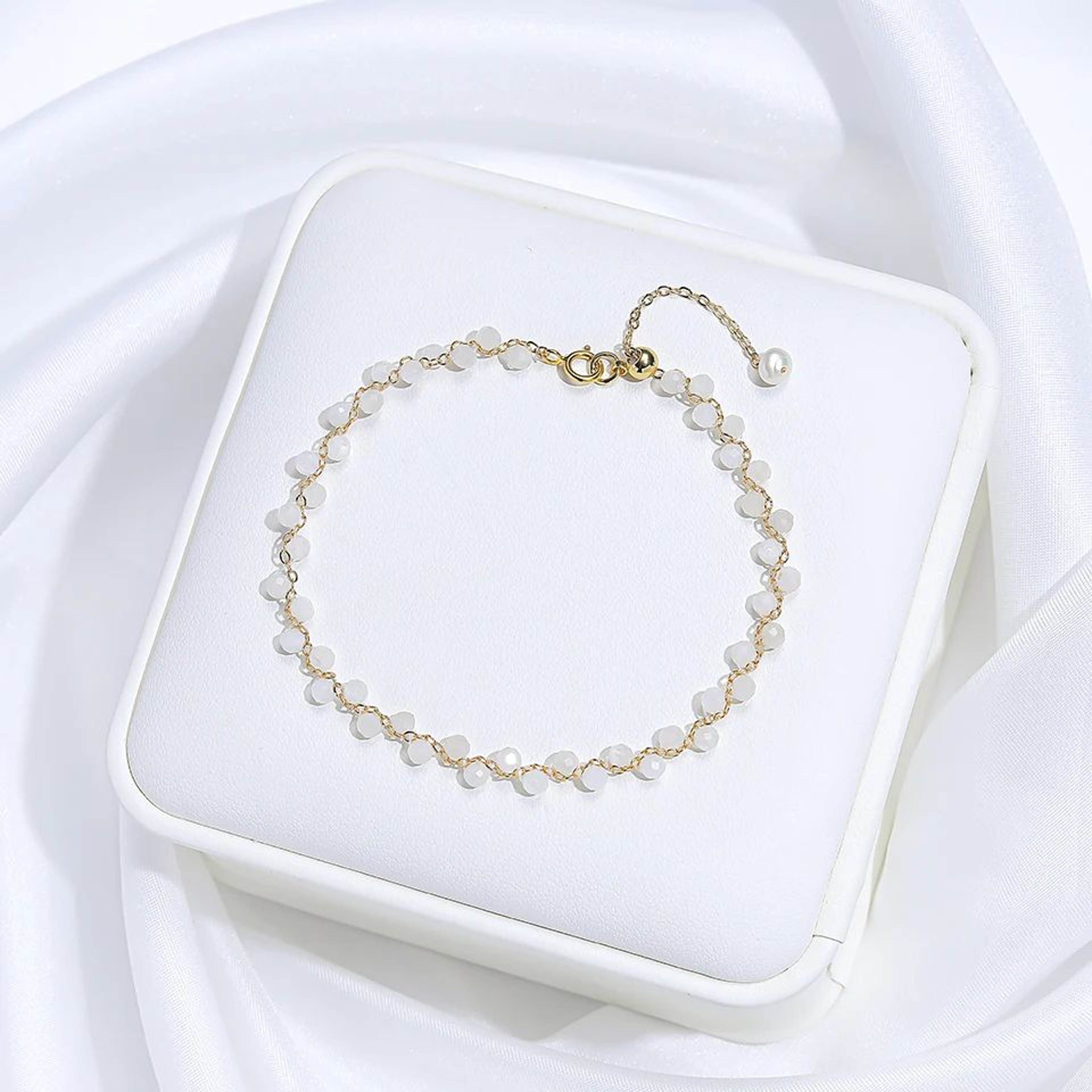 3MM Natural Stone Tourmaline Beaded Bracelet For Women 16