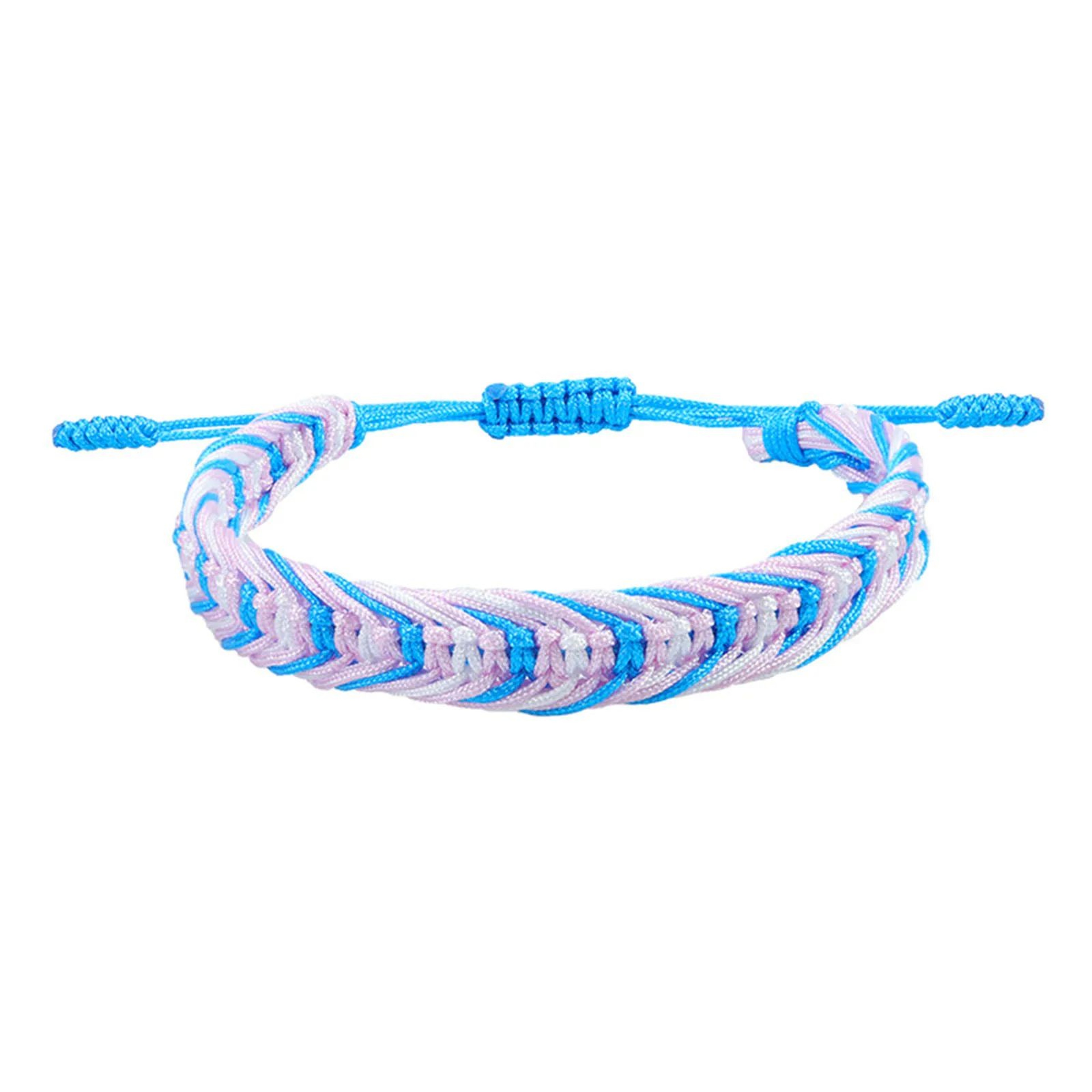 Boho Braided Friendship Bracelet Adjustable Multicolor Woven String Bracelet 1PC 7