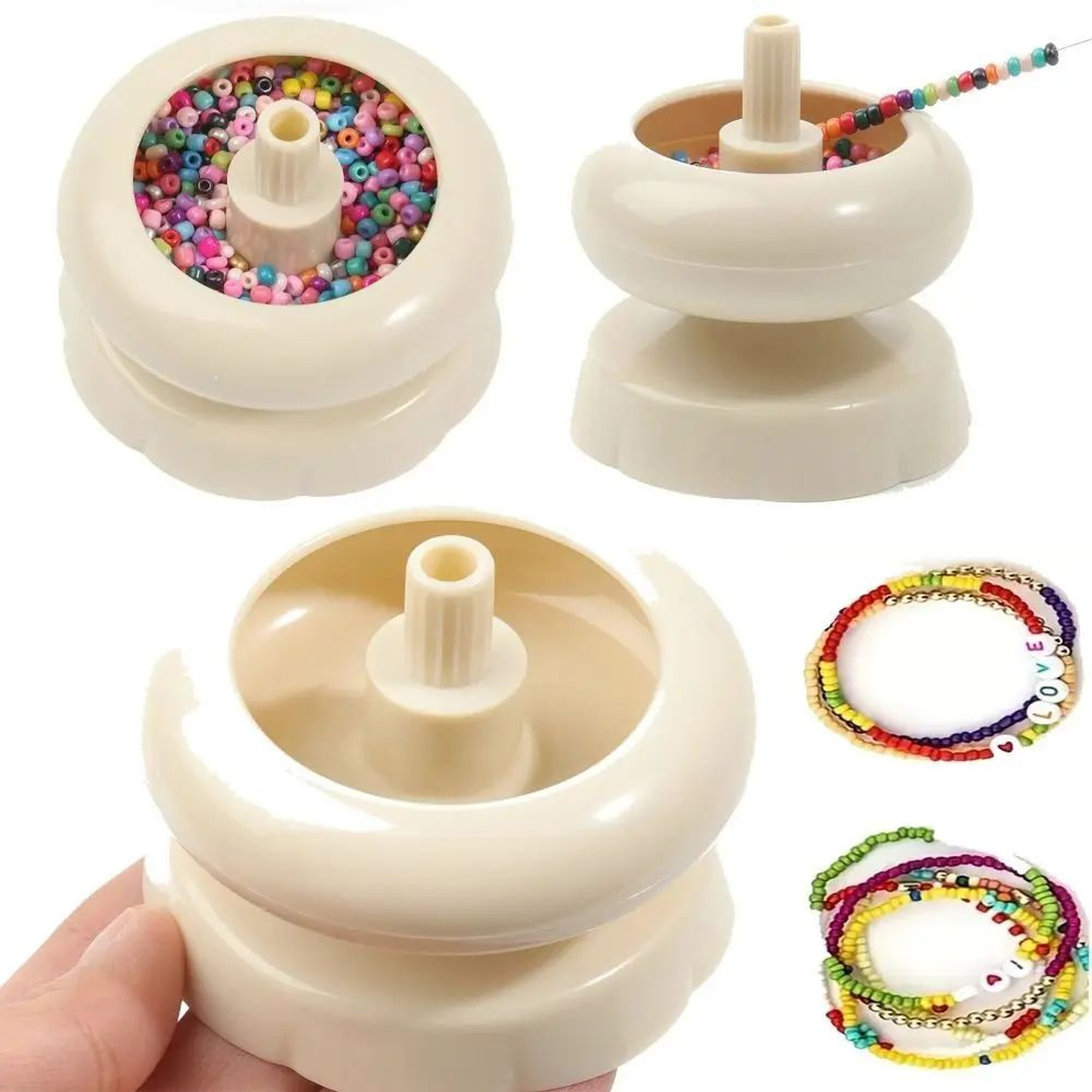 QuickLoad Bead Spinner Bowl For Seed Beads And DIY Jewelry Making 0