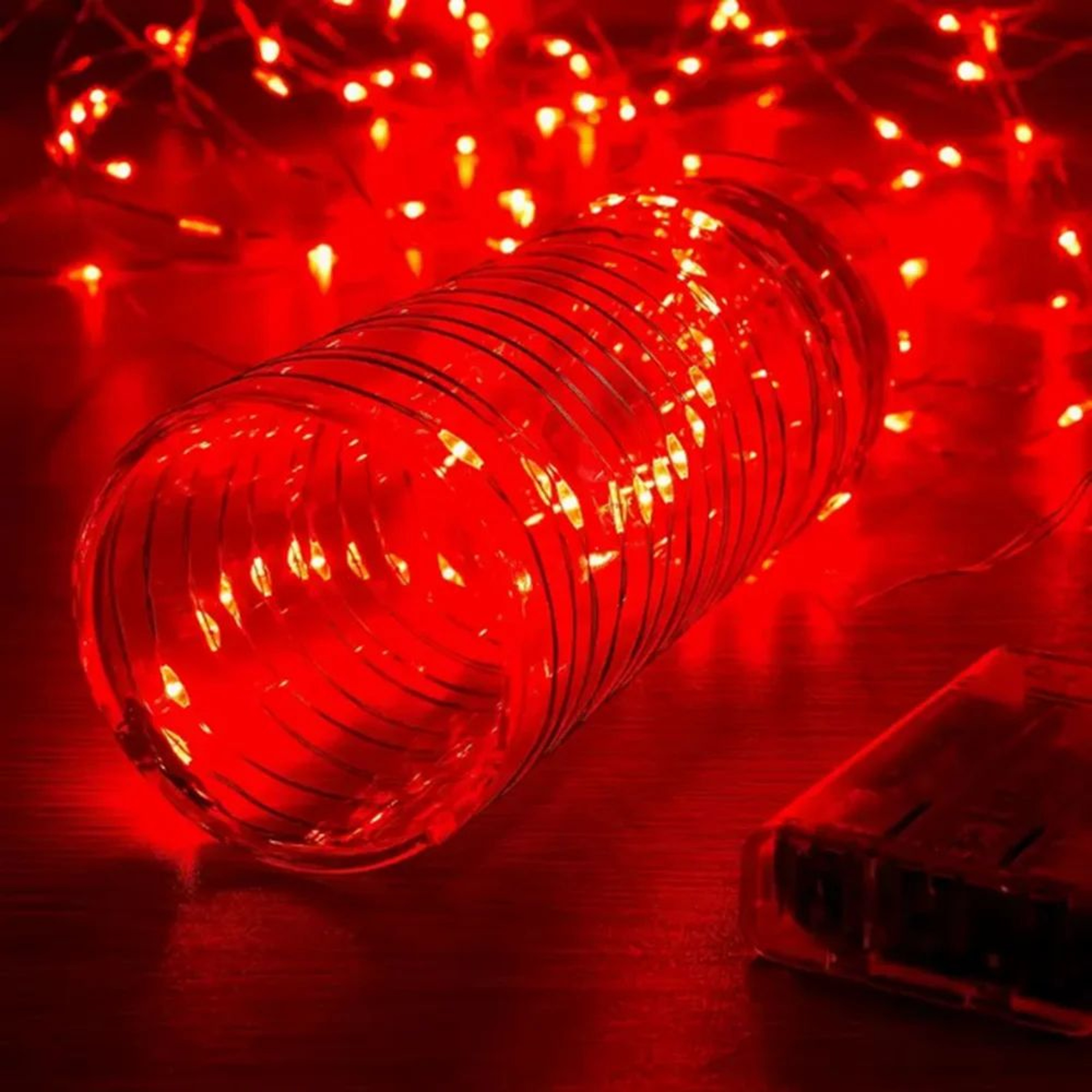 66 Feet 200 LED Battery Powered Fairy Lights With Red Copper Wire 5