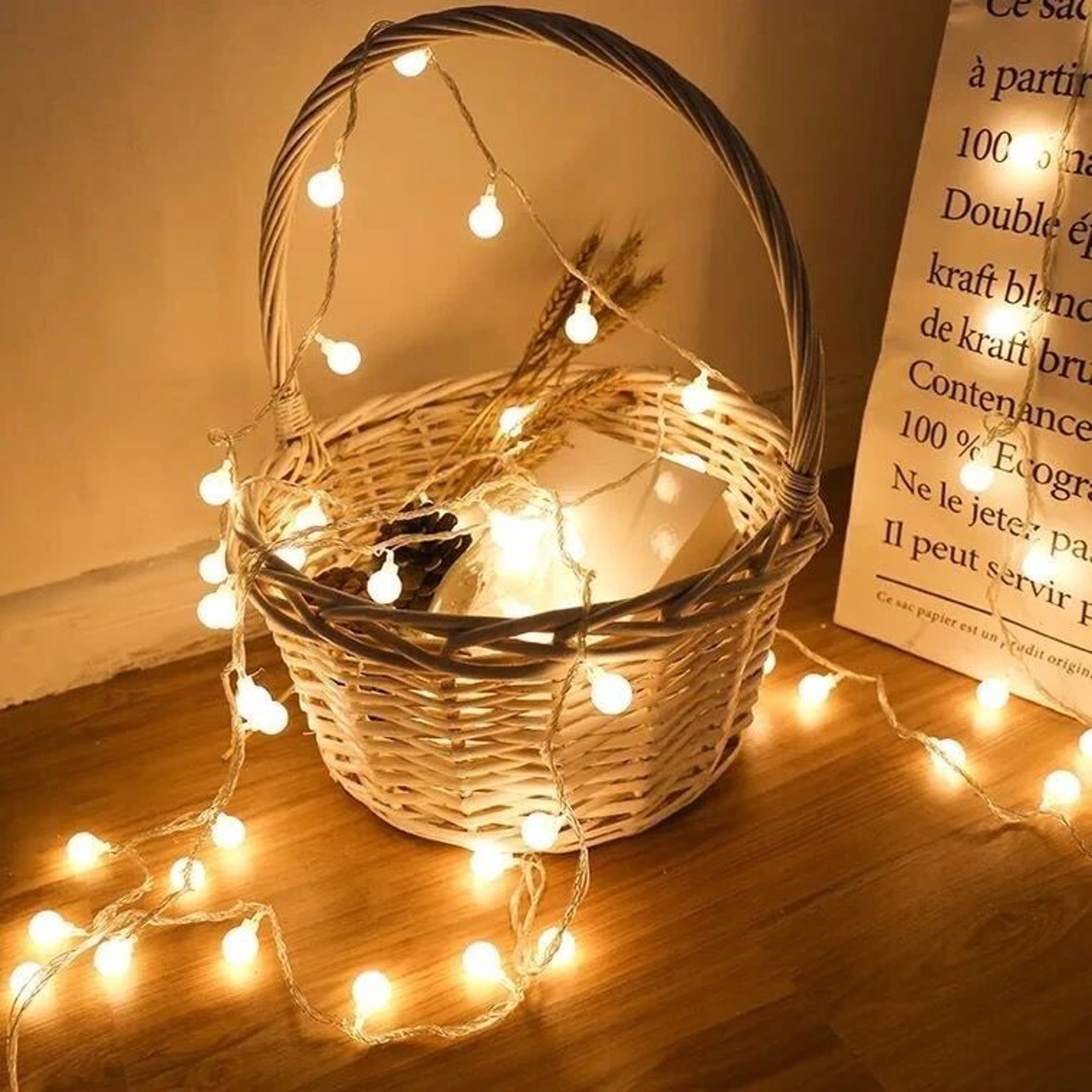 10M 80 LED Ball String Lights USB Or Battery Powered Fairy Lights 1