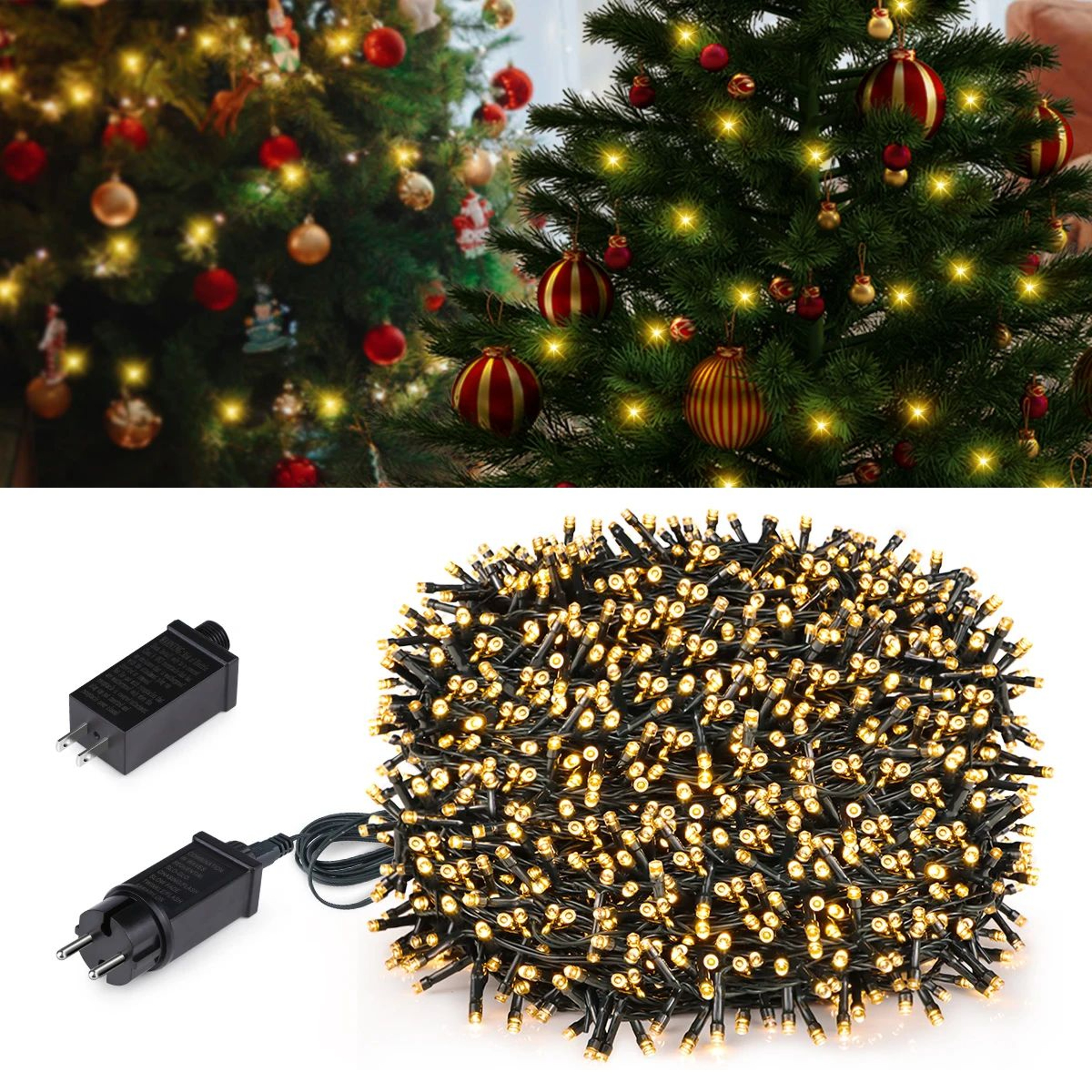 10M100M Waterproof LED String Lights For Christmas Garden And Outdoor Decor 0