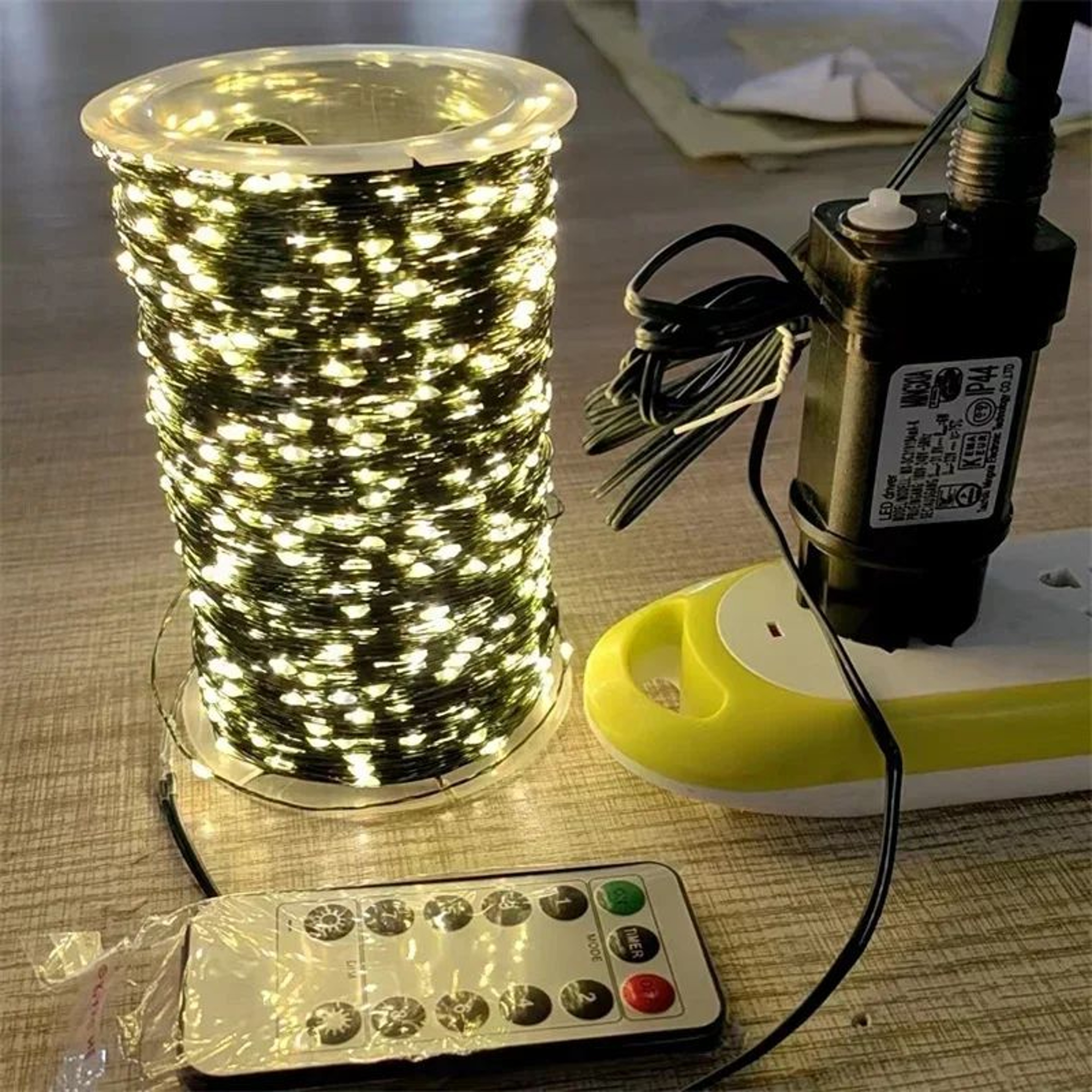 5001000 LED Waterproof Christmas String Lights With Green Wire And USEU Plug 1